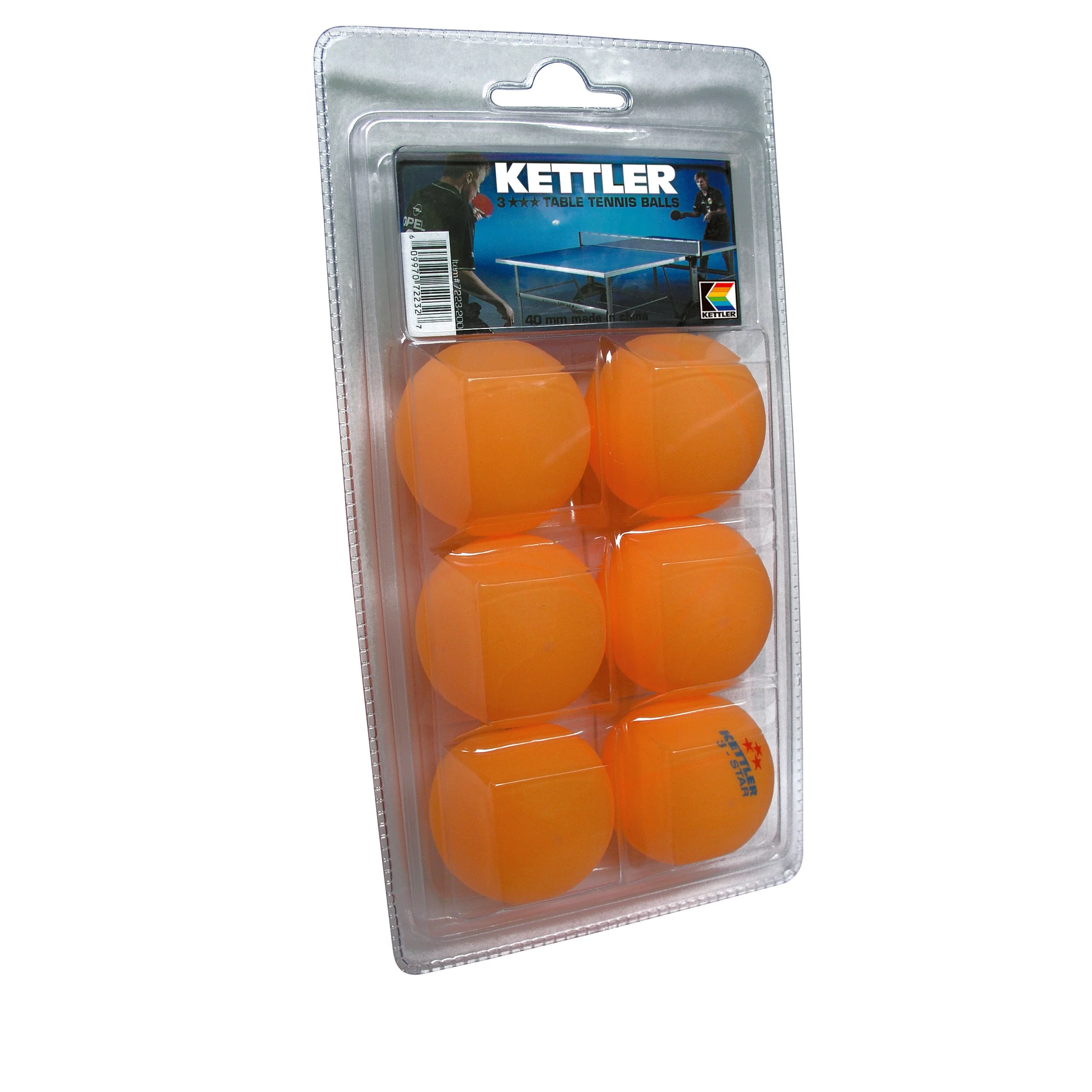 3-Star Table Tennis Balls, 6-Pack - Image 3
