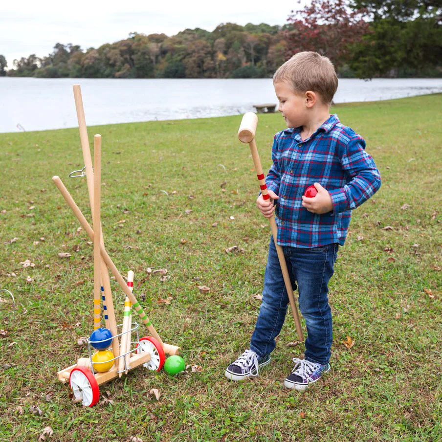 4-Player Croquet with Trolley - Image 3