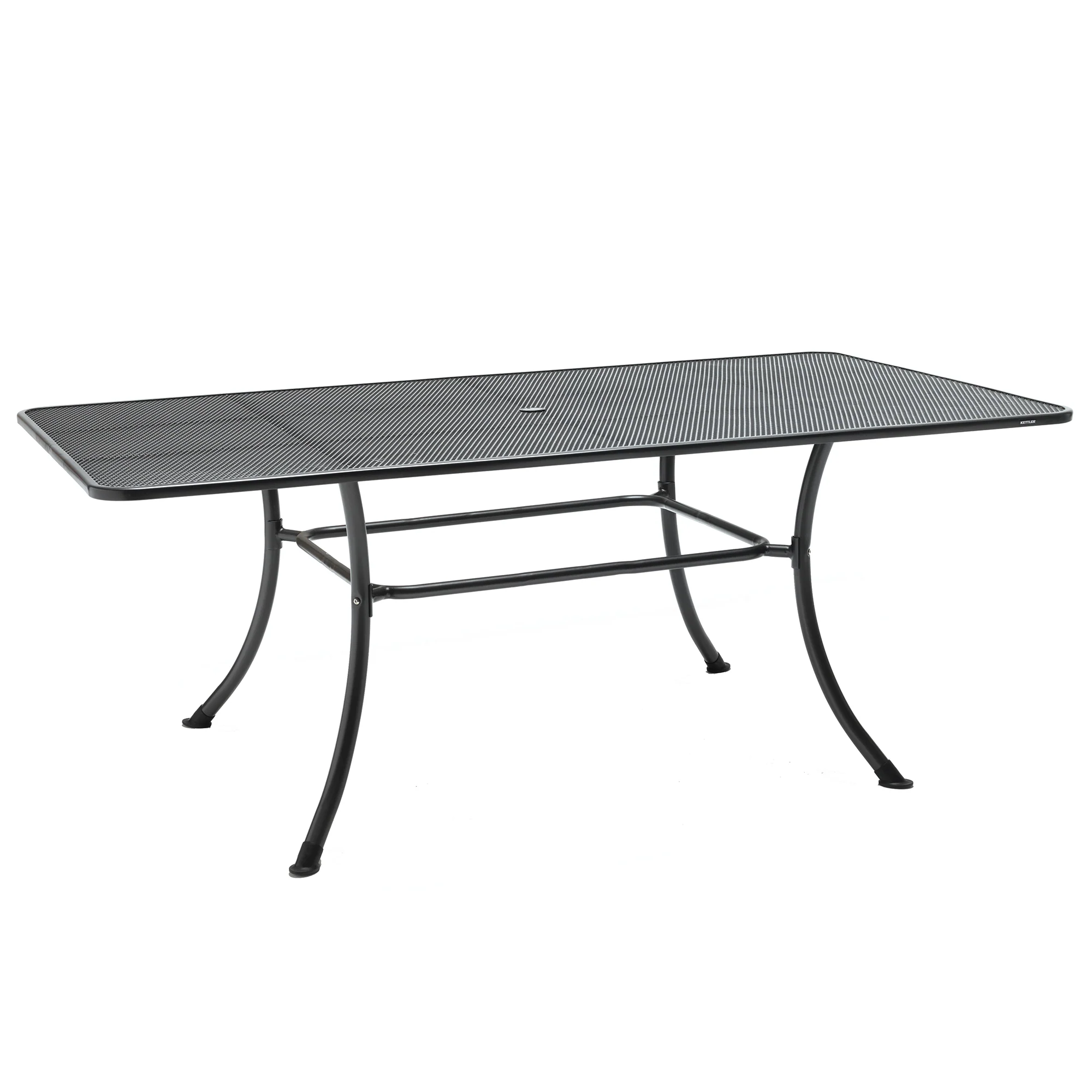 79x40-inch Wrought Iron Mesh Top Table