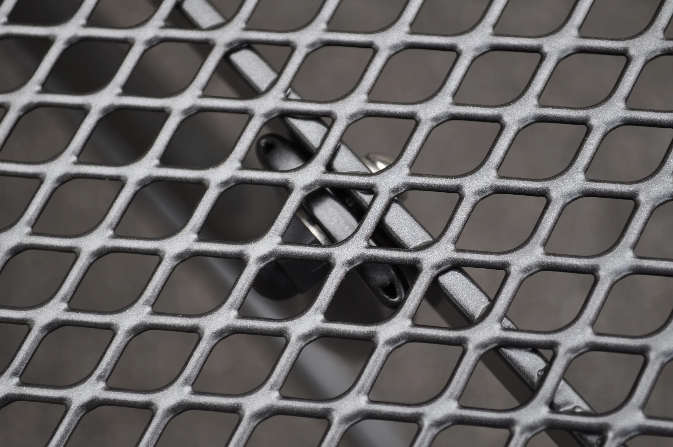 79x40-inch Wrought Iron Mesh Top Table - Image 5