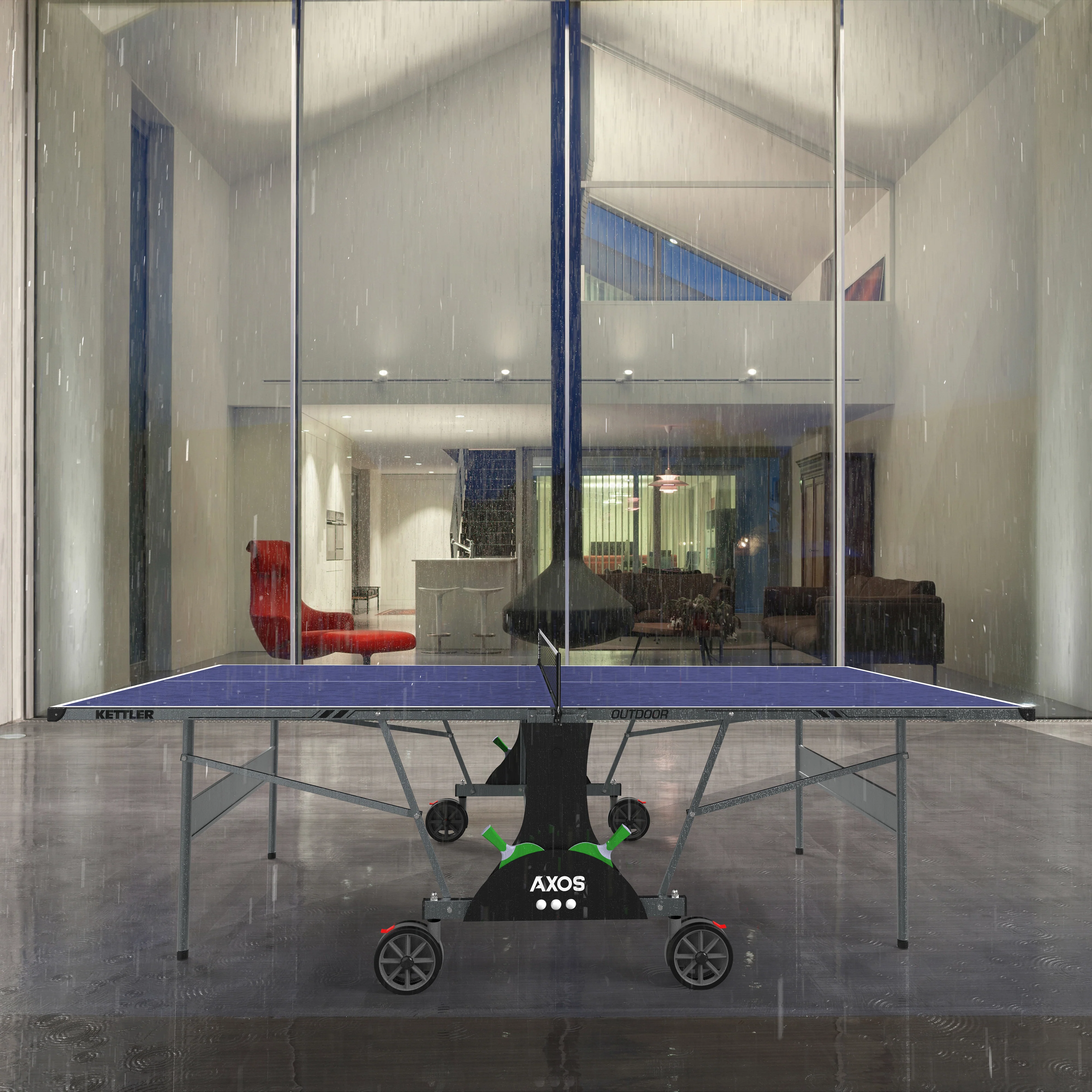 Axos Outdoor Table Tennis Table 2-Player Bundle - Image 7