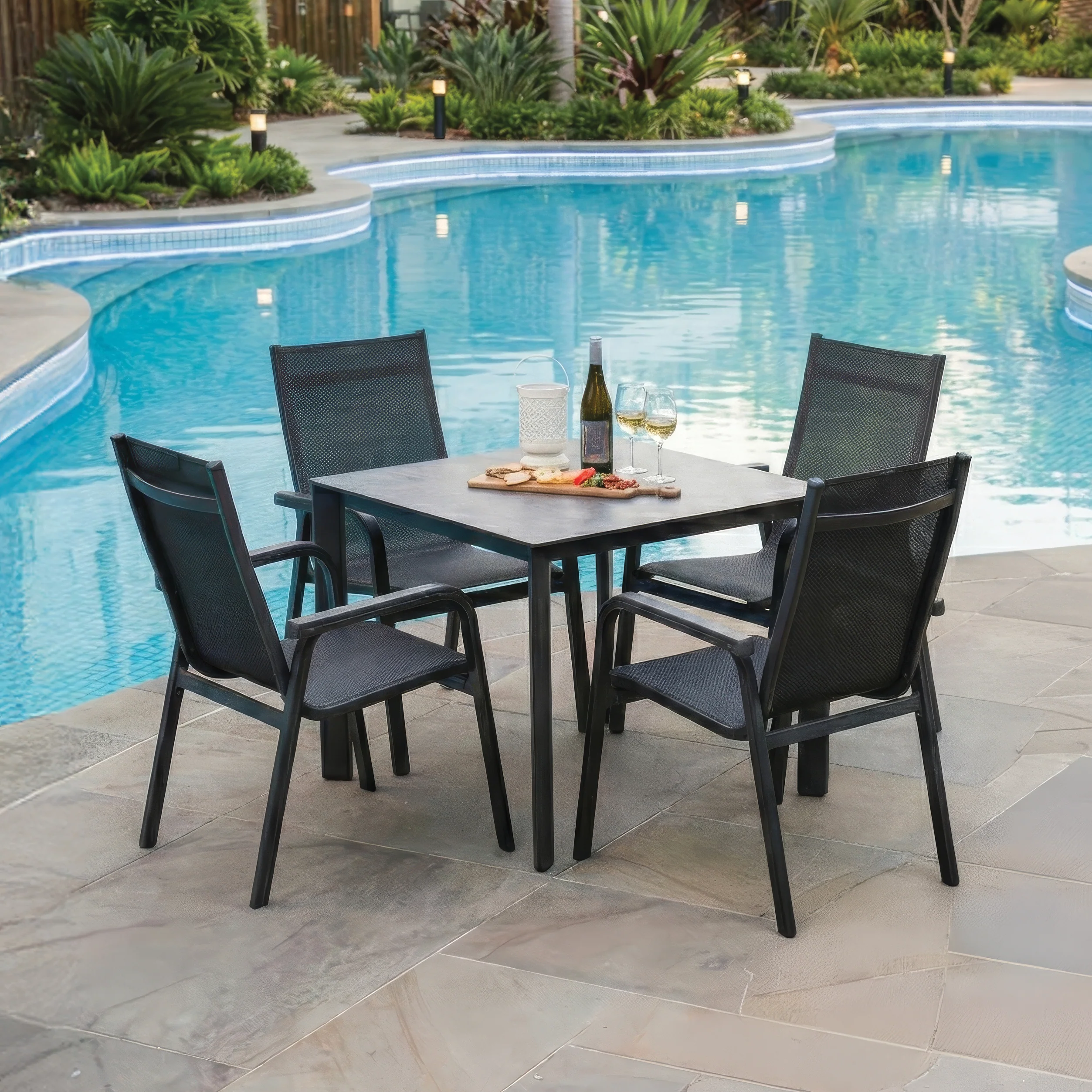 Basic Plus Stackable Arm Chair - Set Of 4 - Image 3