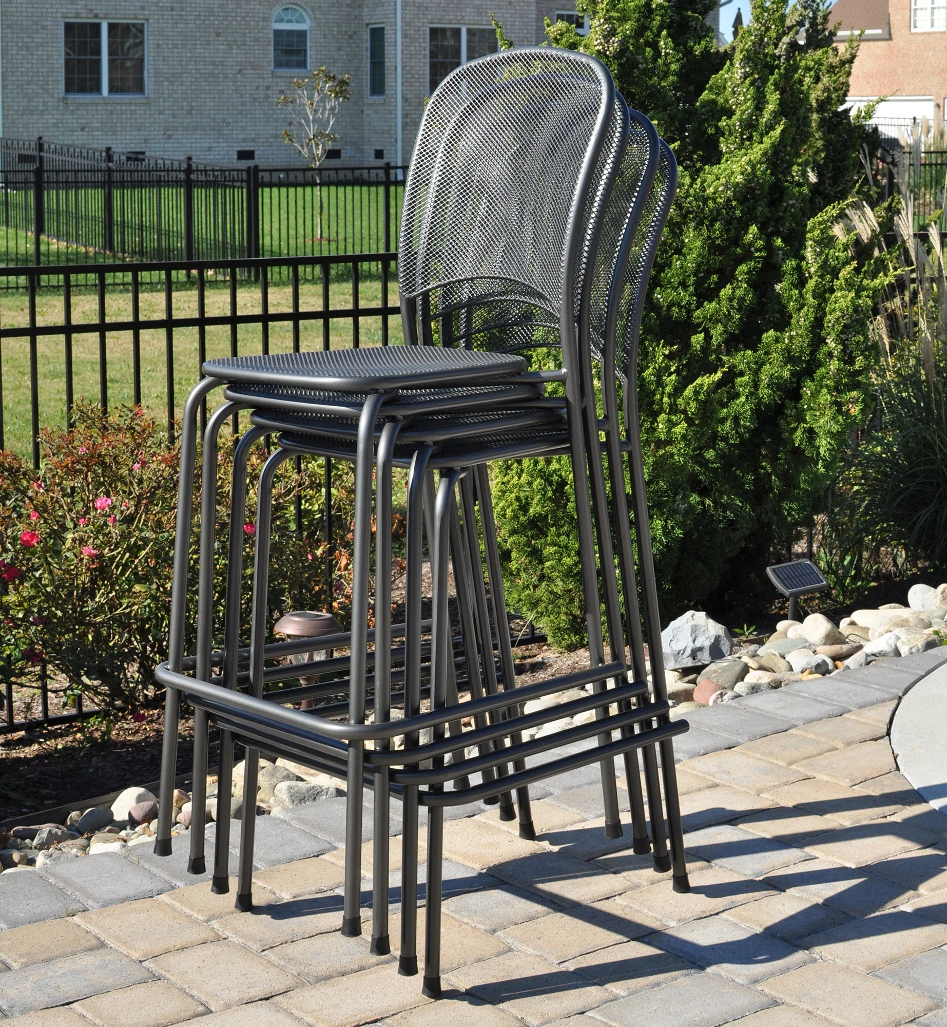Carlo Stackable Bar Chair - Set of 4 - Image 3