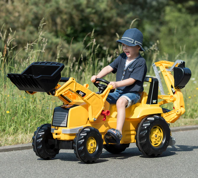 CAT Front Loader With Backhoe Pedal Tractor - Image 4