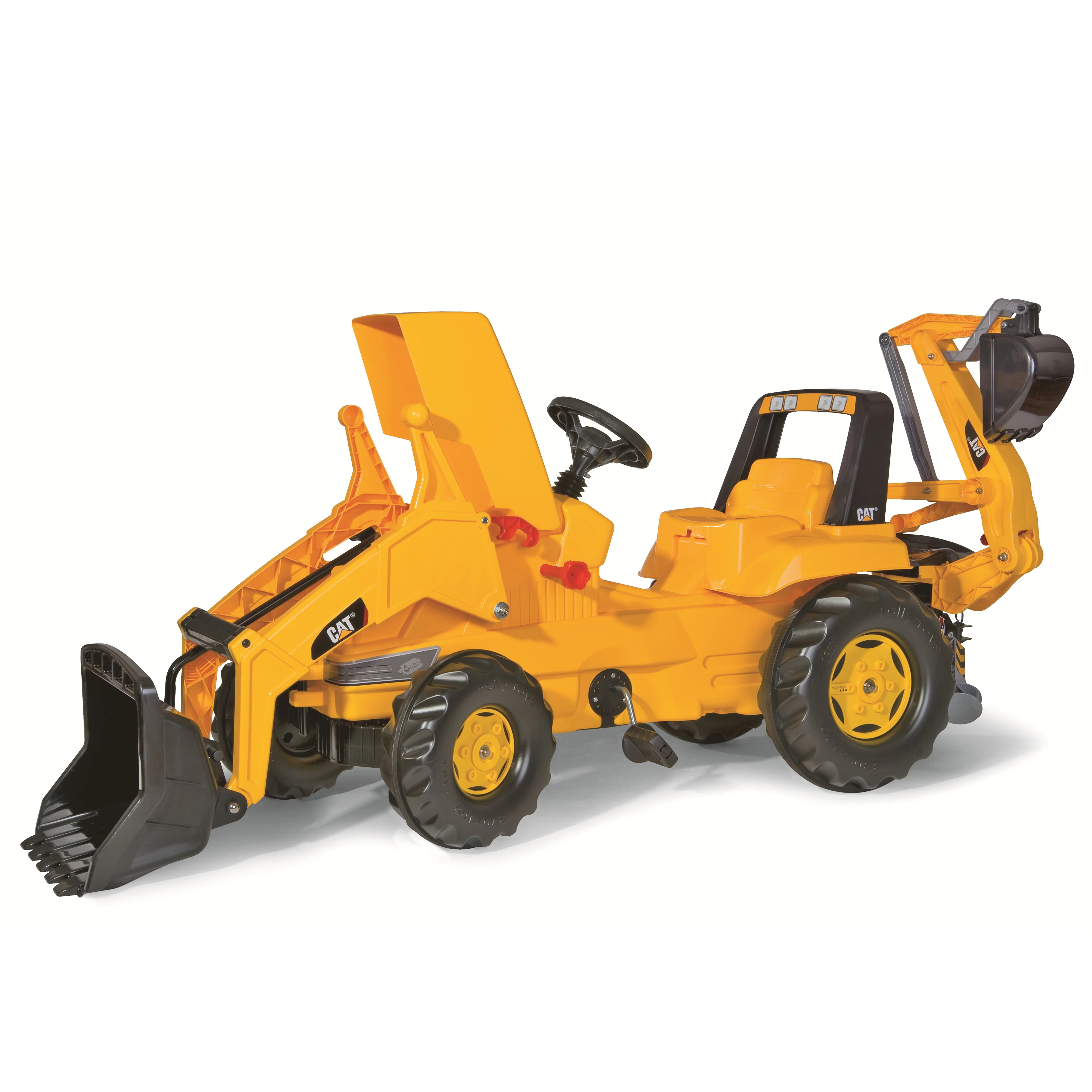 CAT Front Loader With Backhoe Pedal Tractor - Image 7