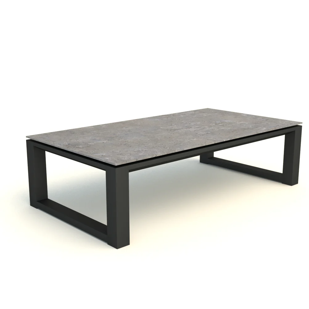Primavera Coffee Table - Aluminum Frame With Ceramic Top