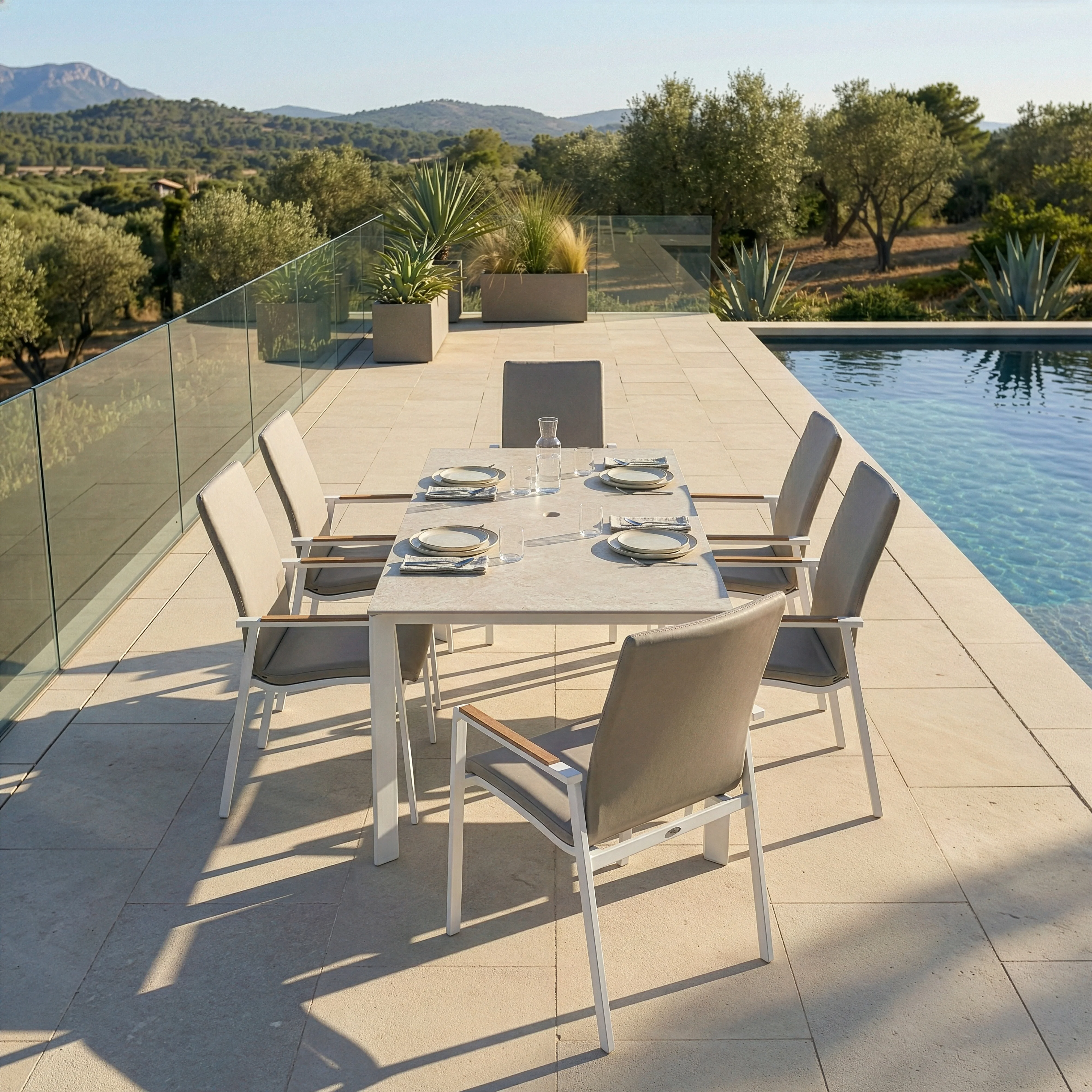Diamond 7-Piece High Back Dining Sets