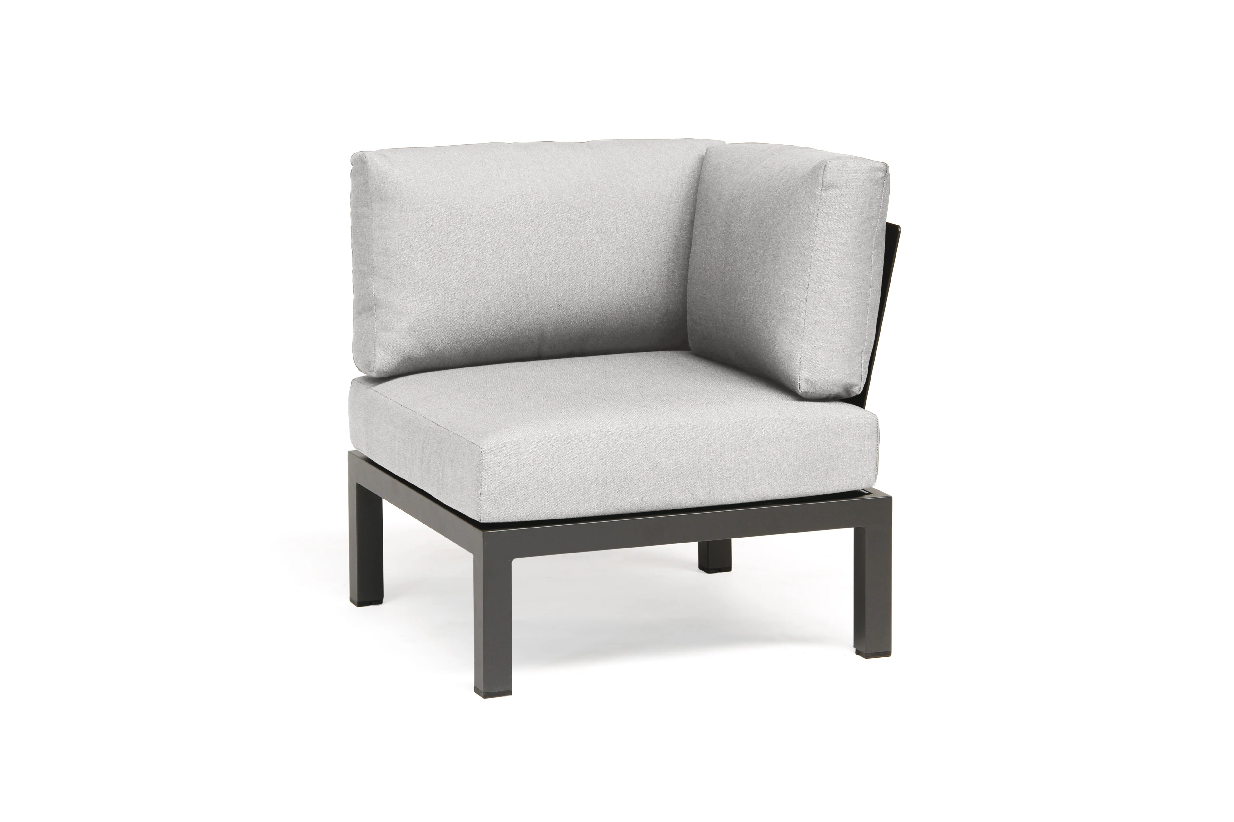 Elba Aluminum 4-Piece Corner Set With Teak Accents - Image 10