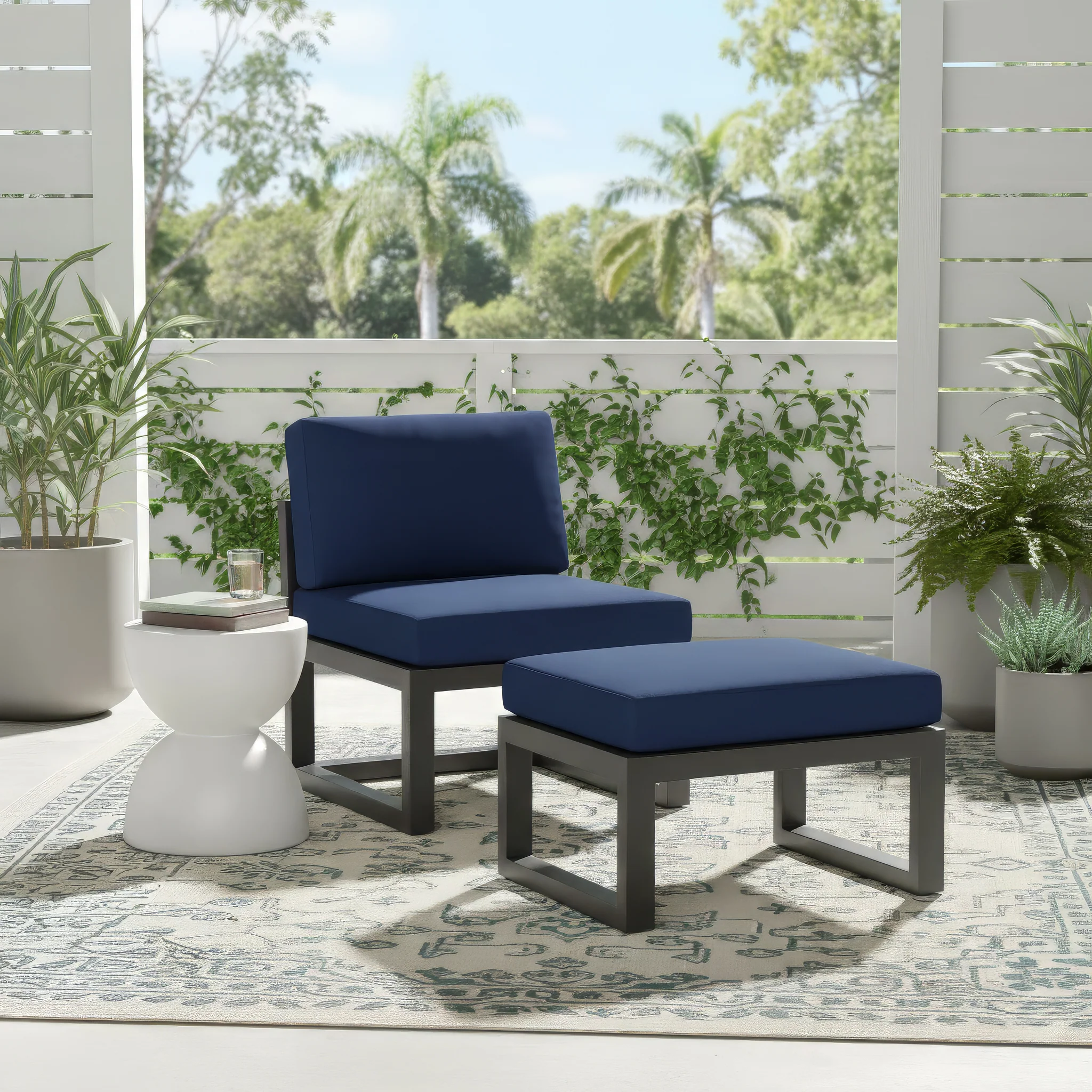 Elba Comfort Armless Chair - Image 5