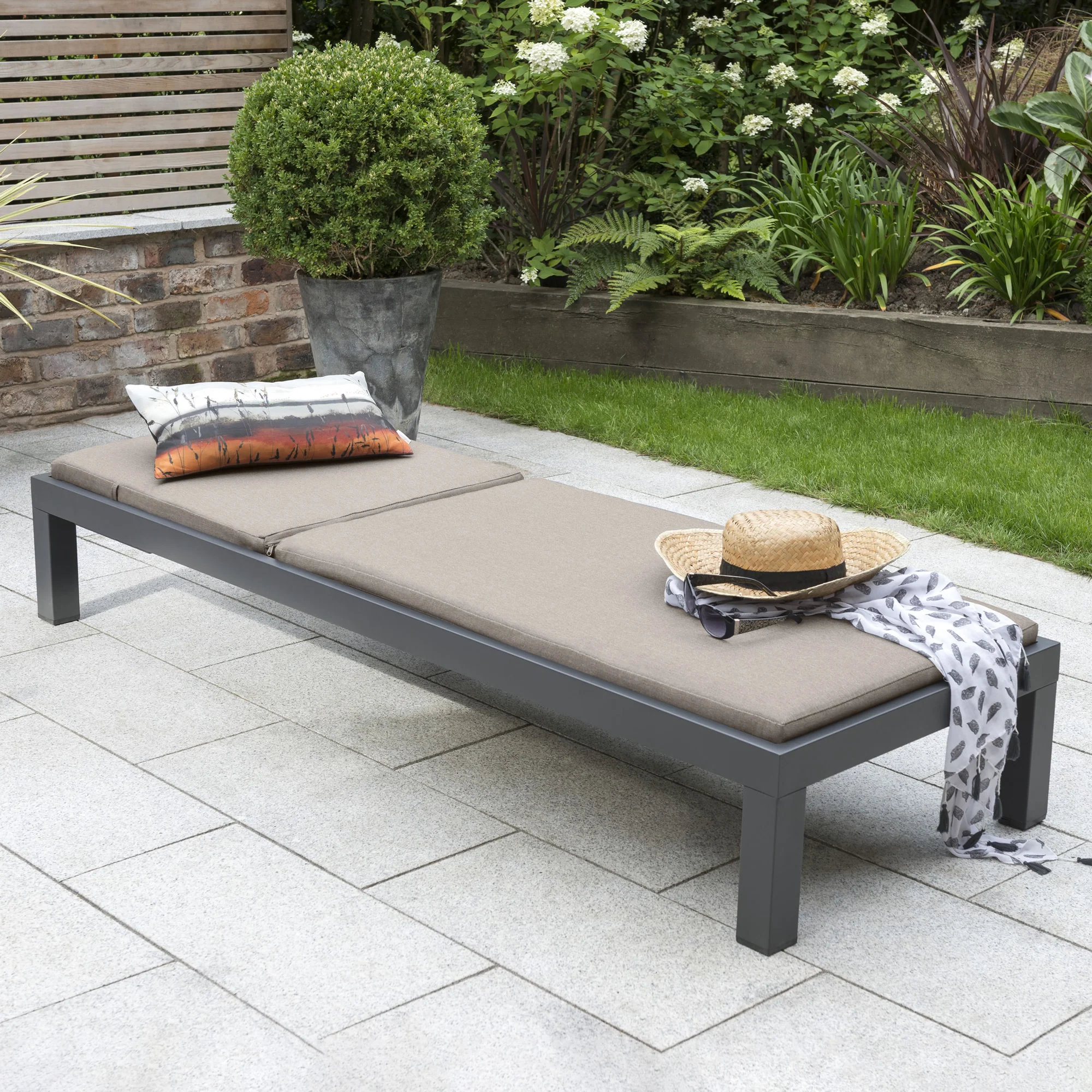 Elba Multi-Position Lounger with Cushion - Image 5