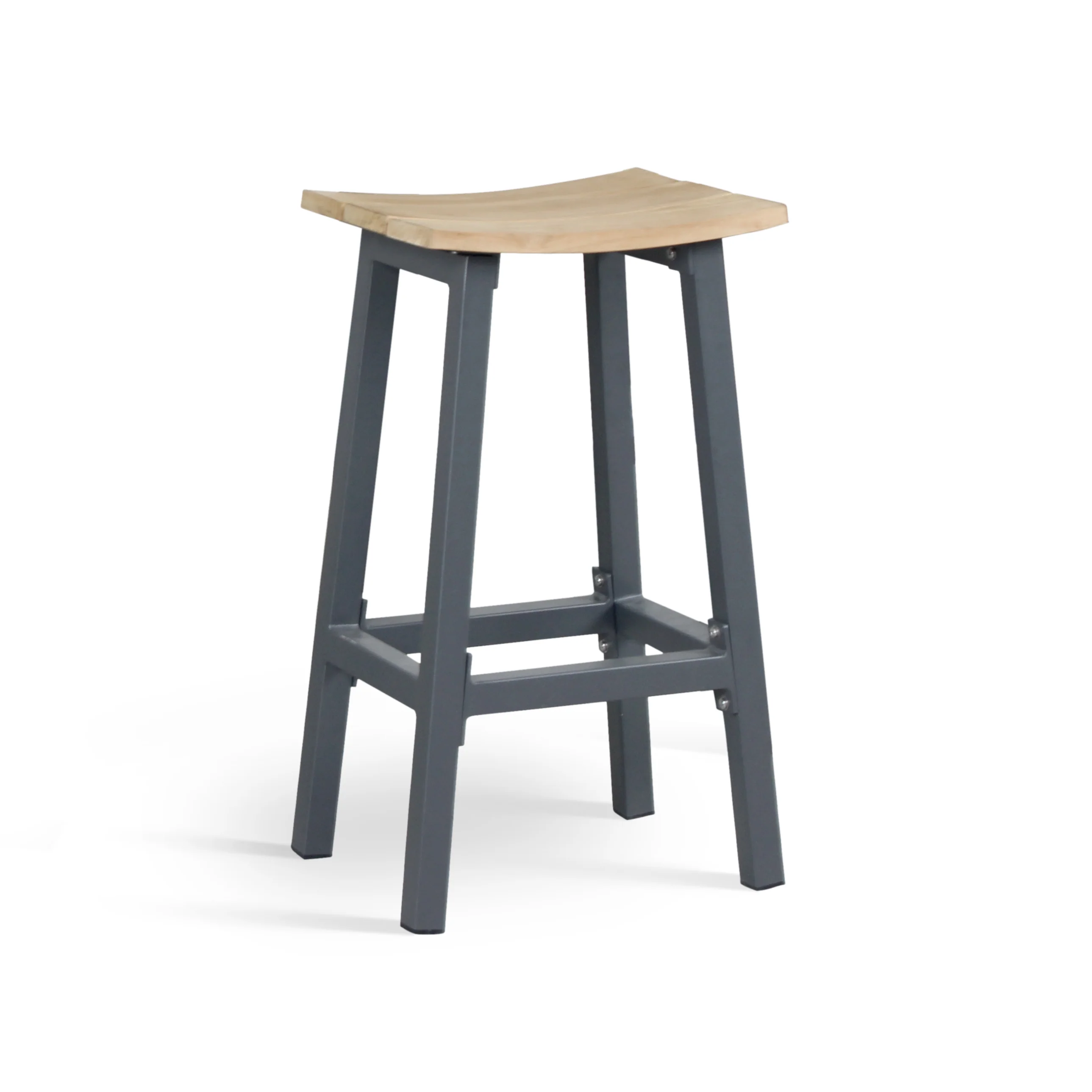 Elba Aluminum Bar Set With Teak Accents - Image 5