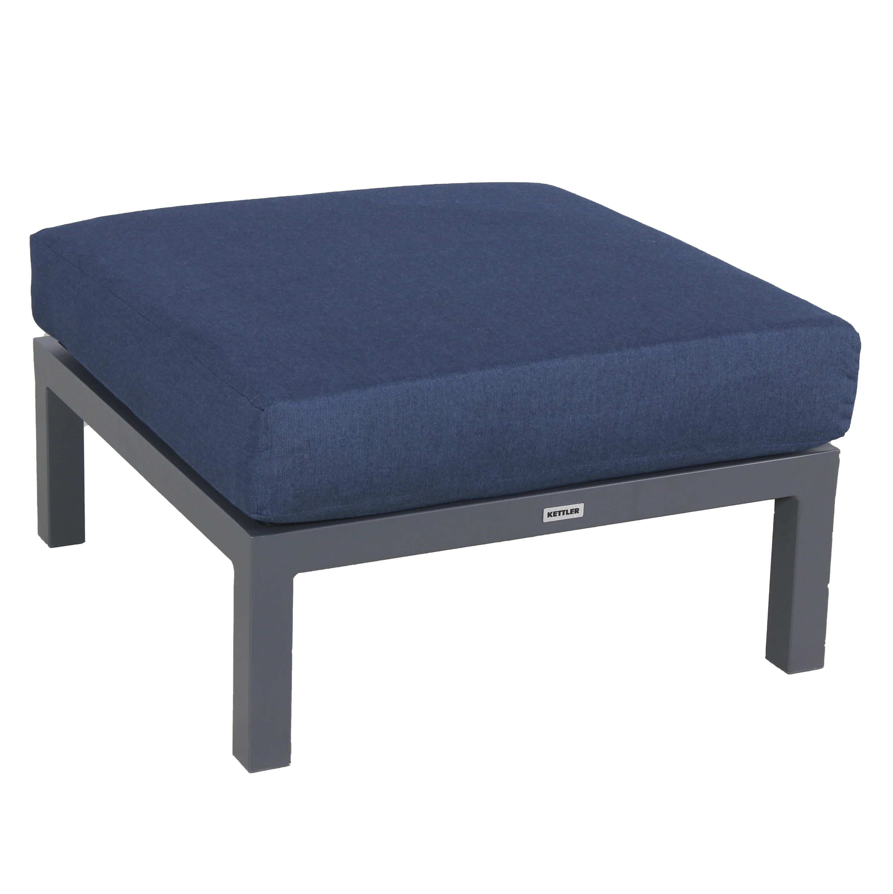 Elba Aluminum Lounge Ottoman With Cushion - Image 4