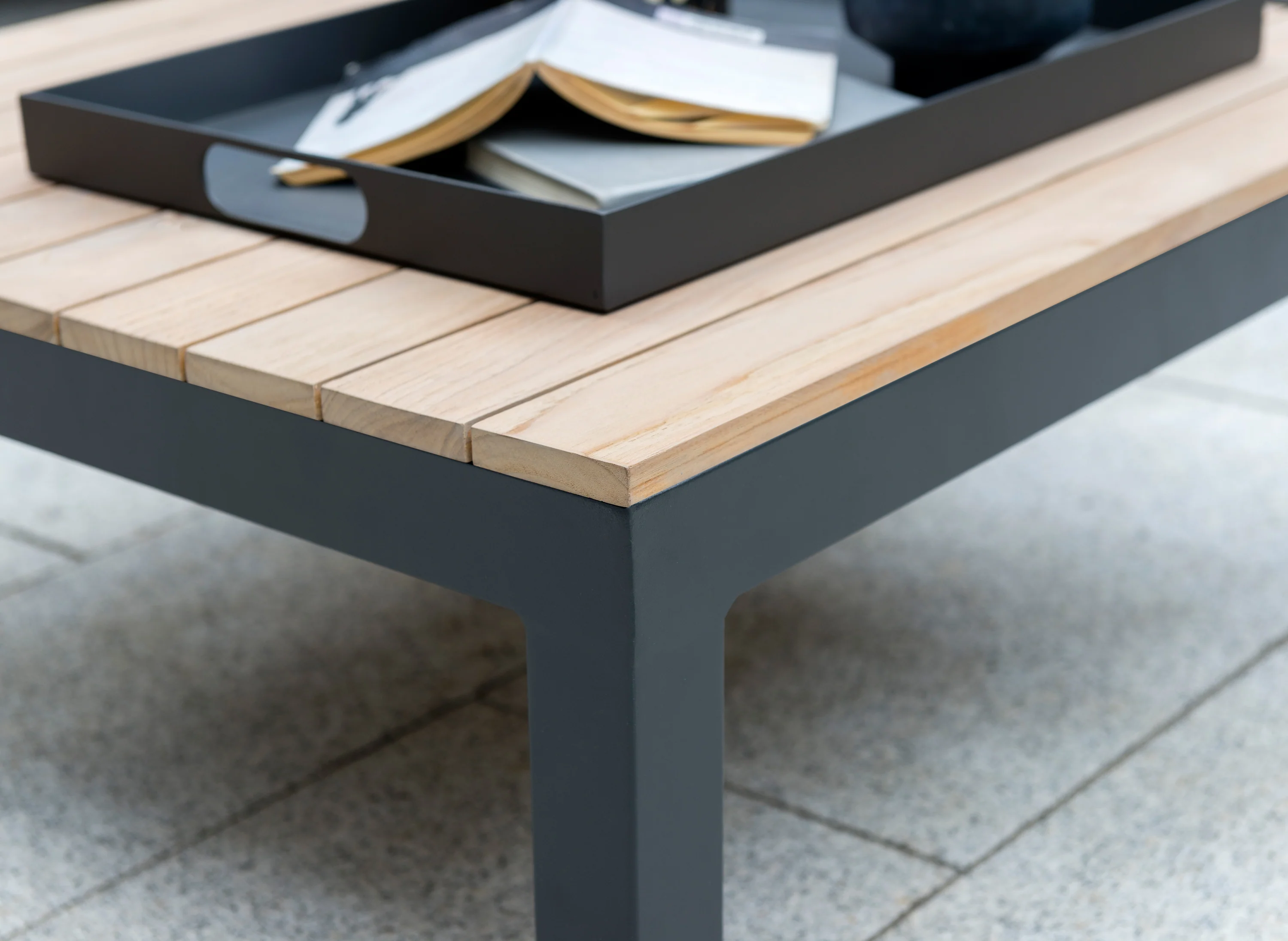 Elba Powder Coated Aluminum Serving Tray - Image 3