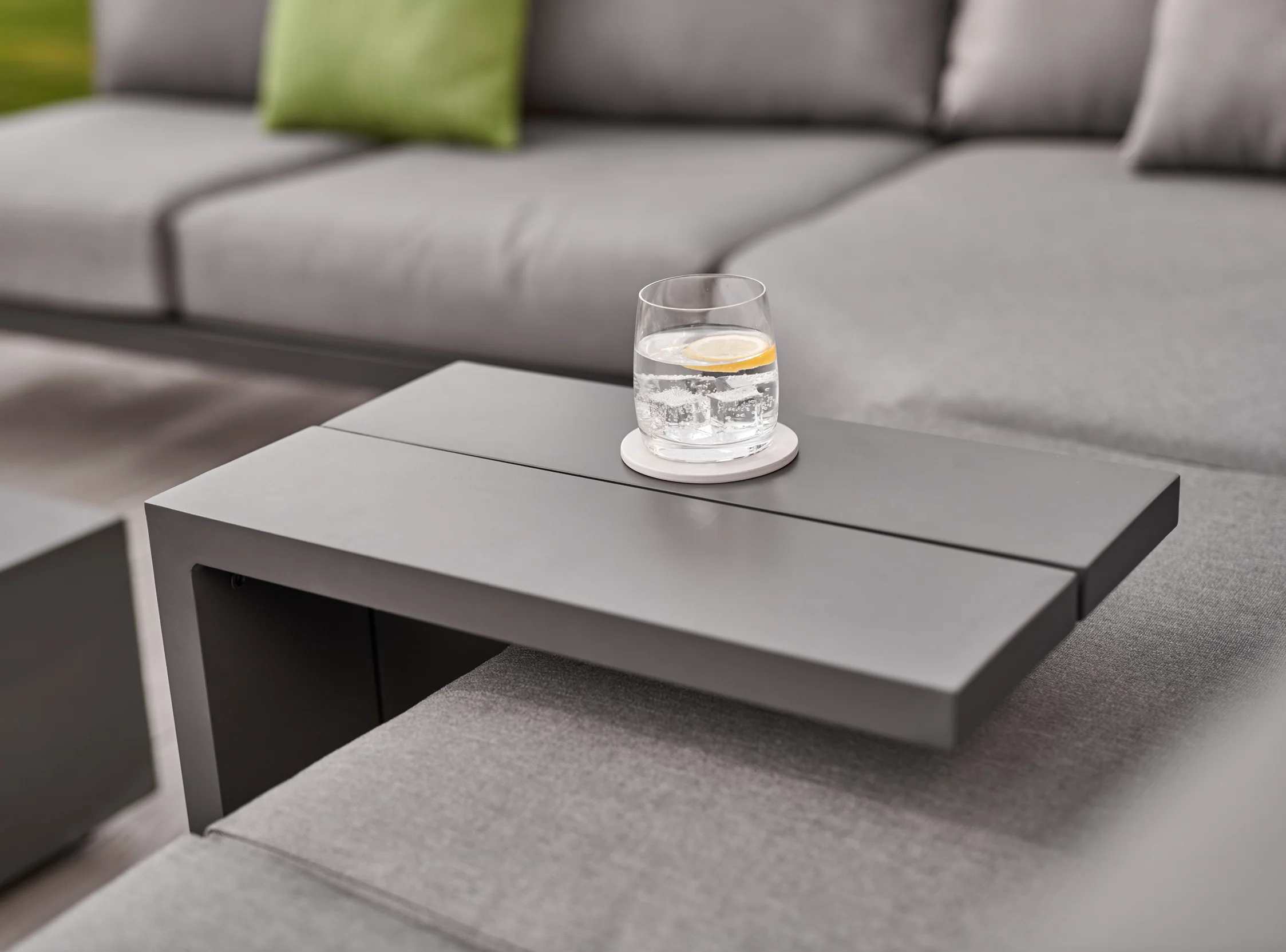 Elba Powder Coated Aluminum Side Table - Image 4