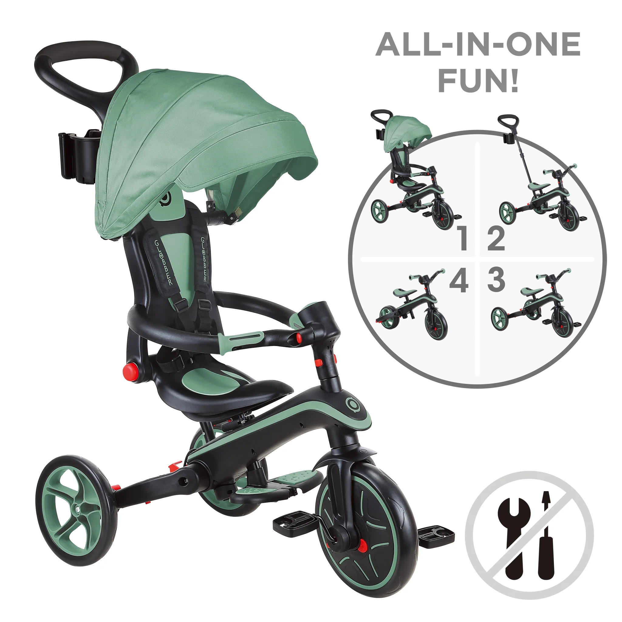 Explorer Trike Foldable 4-in-1 - Image 4