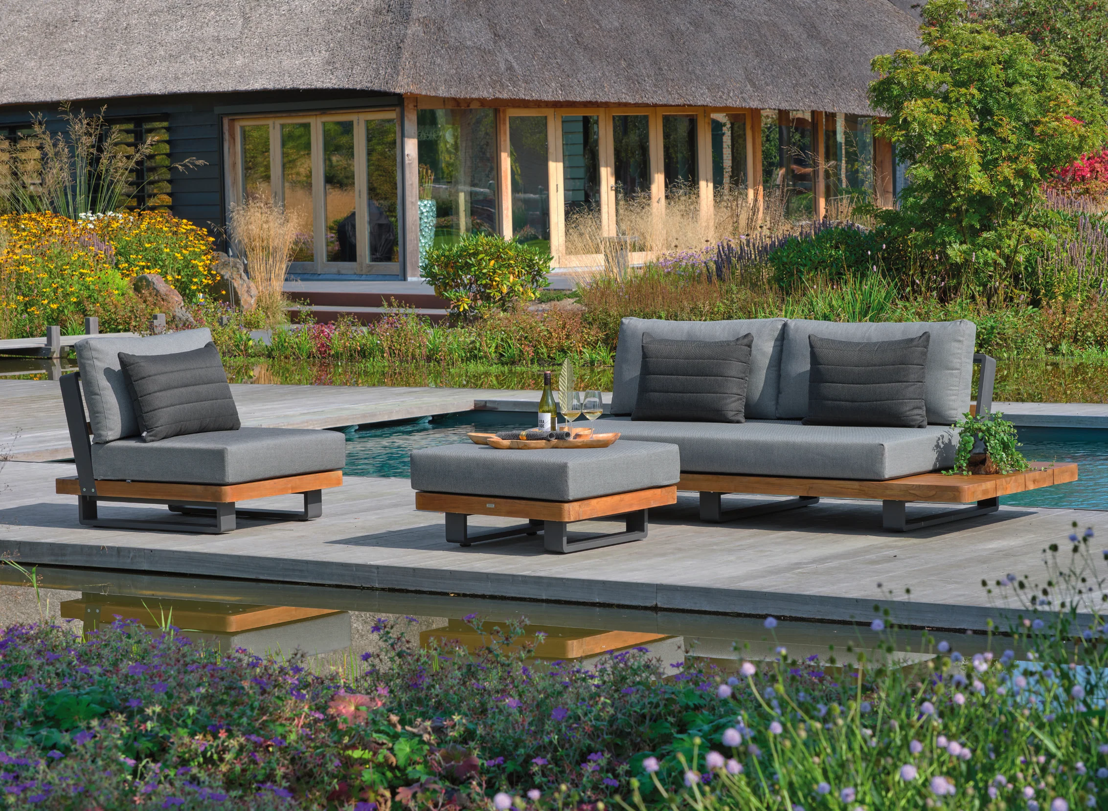 Fitz Roy Teak Armless Chair - Image 3