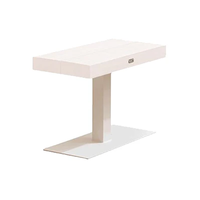 Fitz Roy White Aluminum Side Table - Image 2