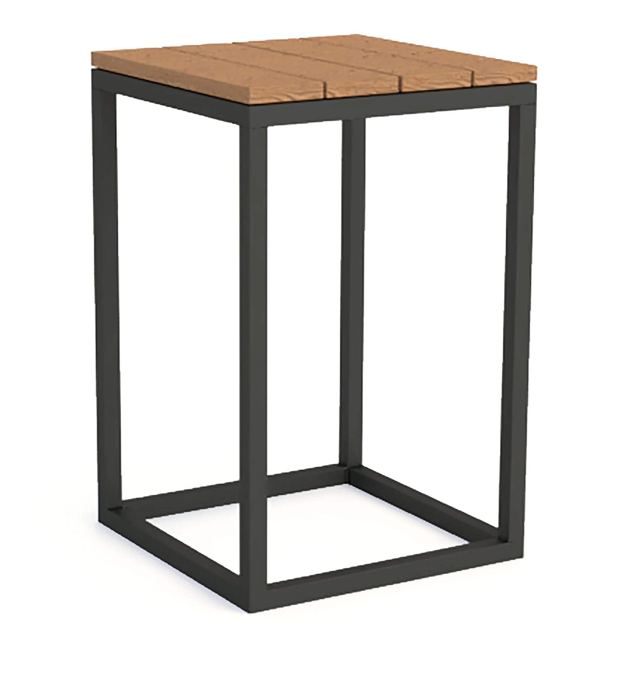 Gili Teak Top Coffee & Side Table, Lava Frame - Image 4