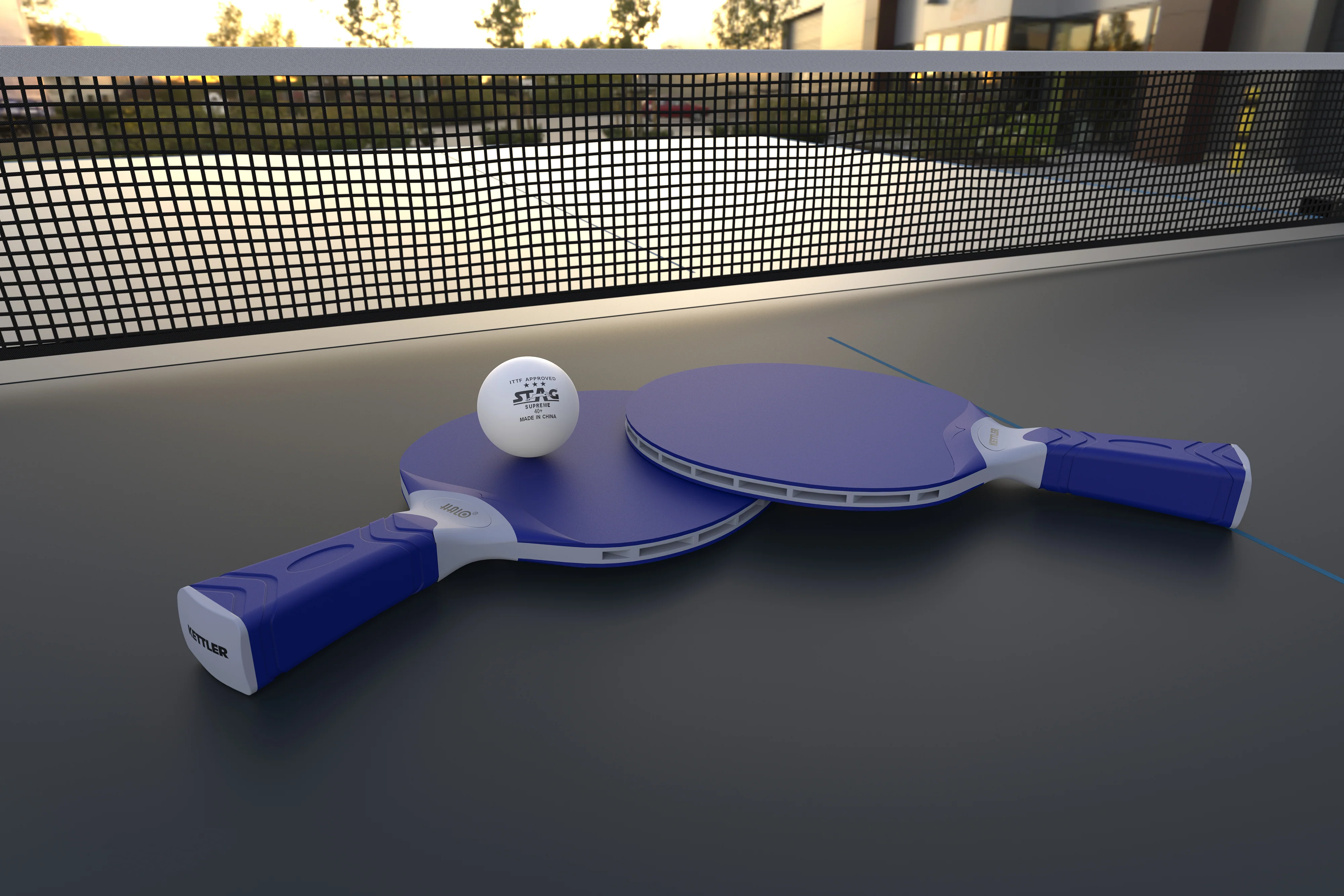HALO 2-Player Outdoor Table Tennis Accessory Set - Image 8