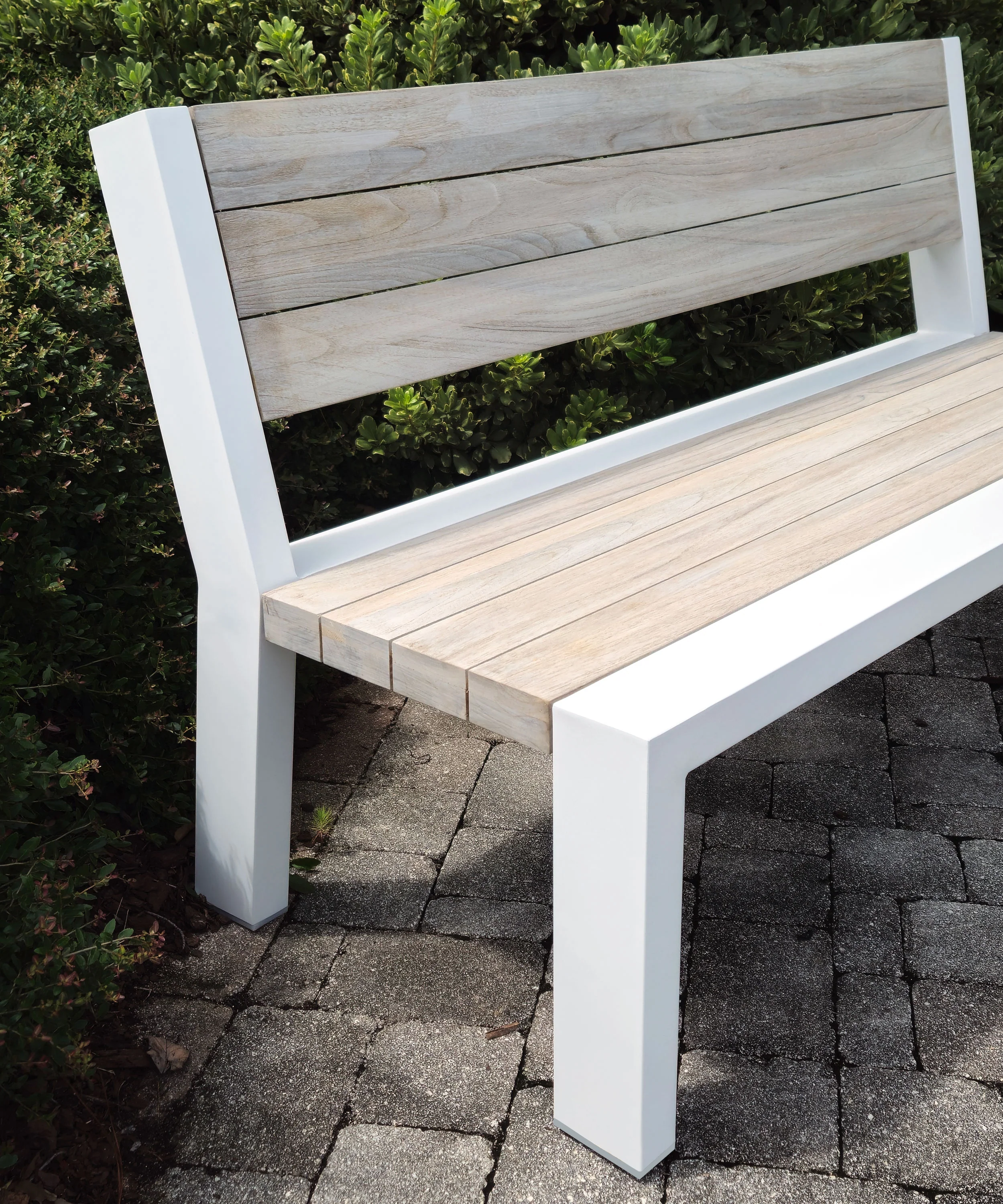 Java Robust Aluminum / Teak Benches - Image 2