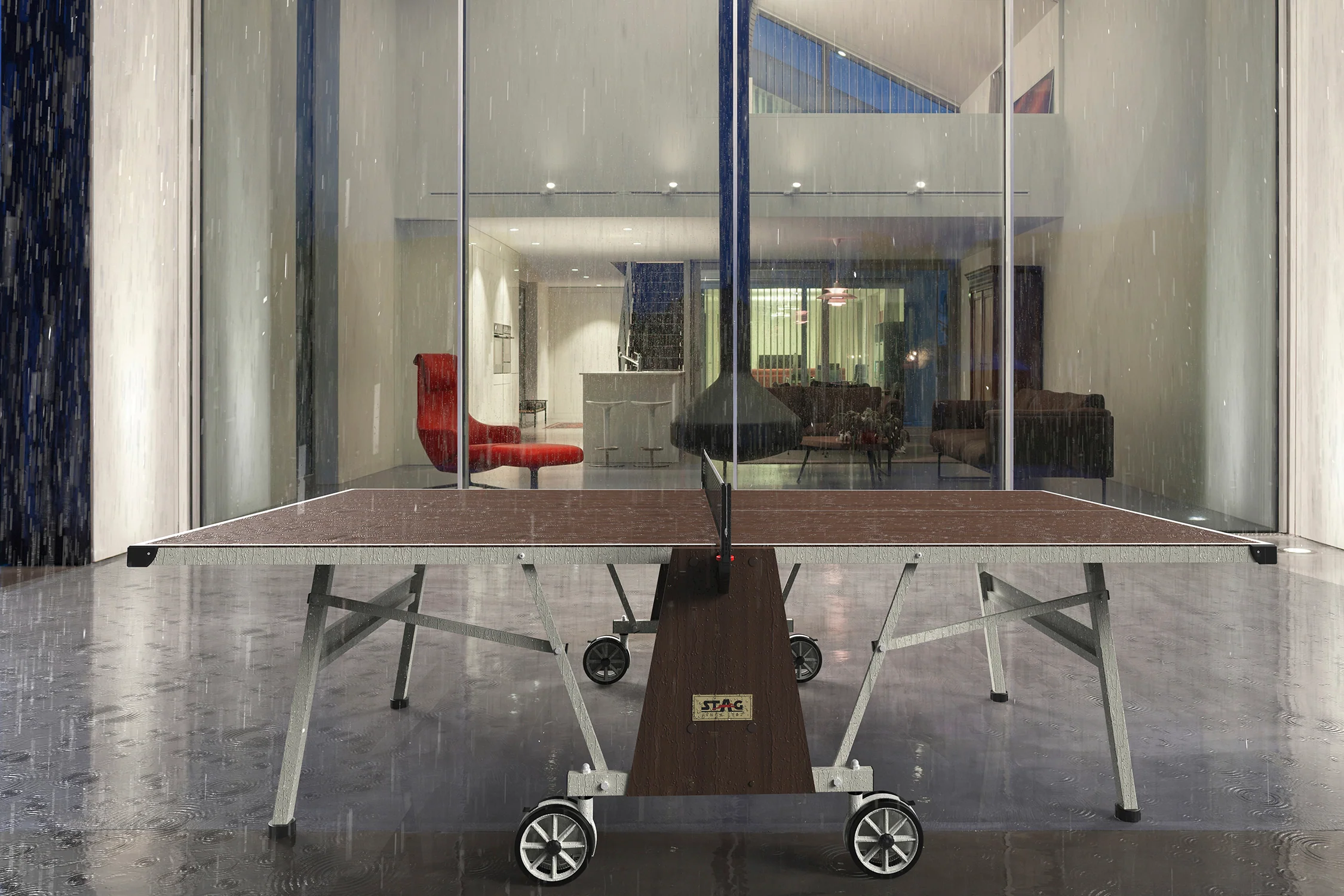 Kona Outdoor Table Tennis Table 4-Player Bundle - Image 7