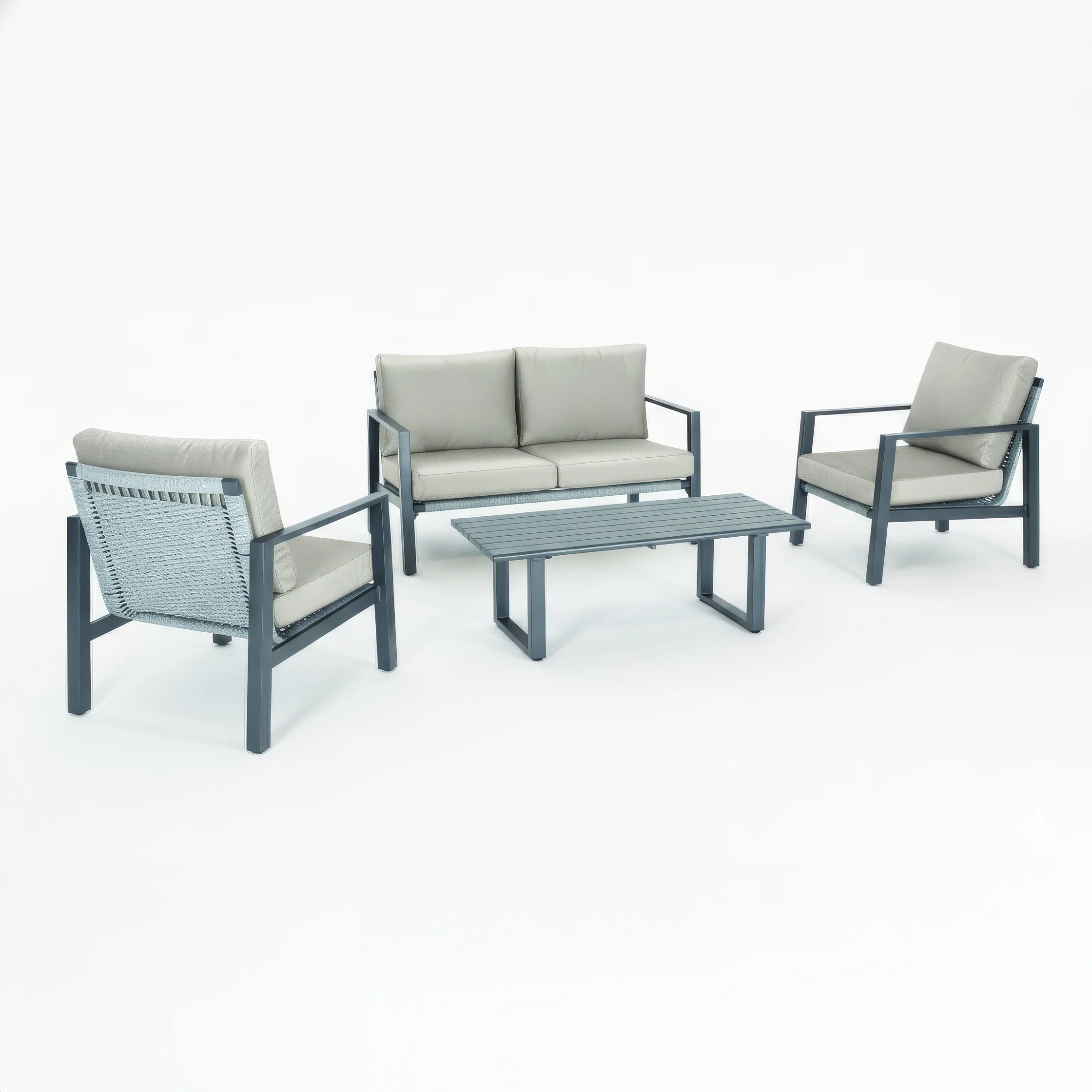 Larno Aluminum Lounge Set - Image 2