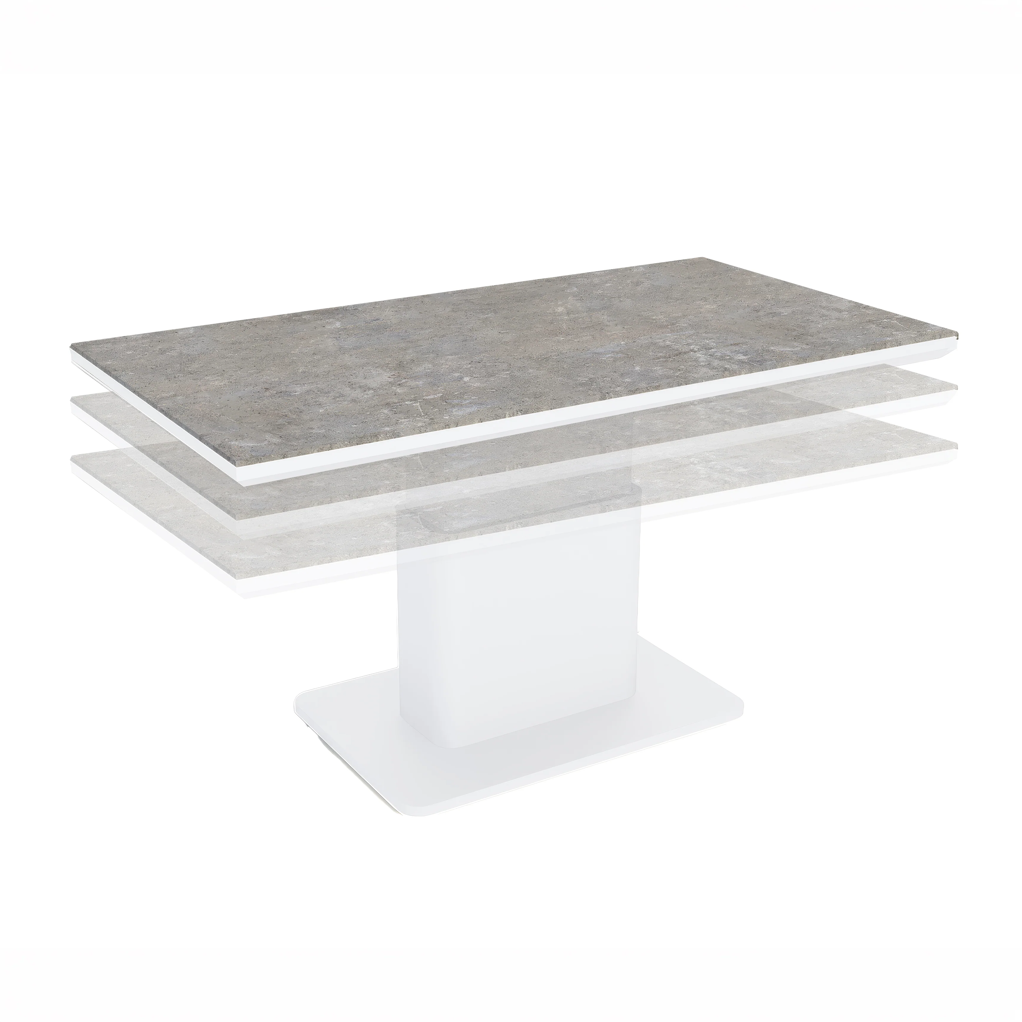 LUKA Adjustable Height Tables, White - Image 5