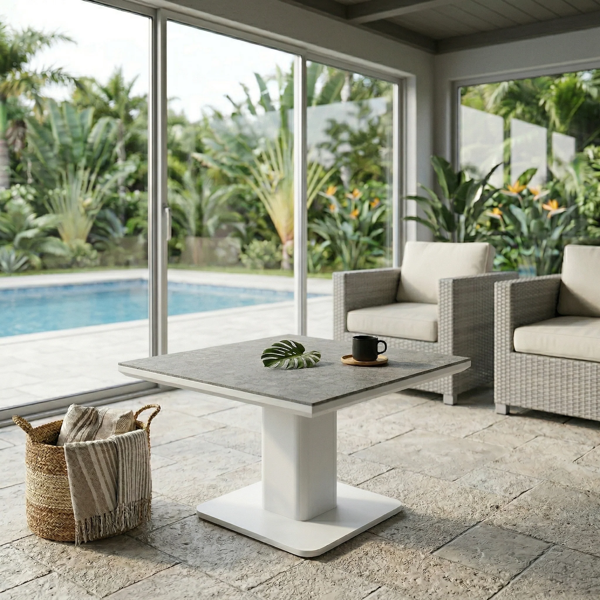 LUKA Adjustable Height Tables, White - Image 6