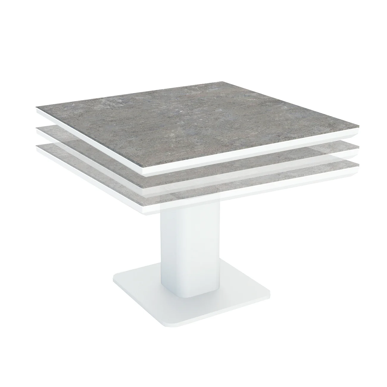 LUKA Adjustable Height Tables, White - Image 8