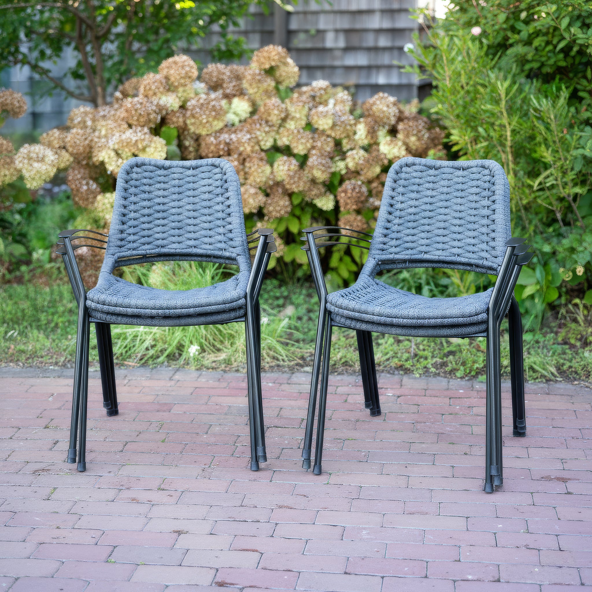 Metro Rope Stackable Arm Chair, Sets of 4 or 6 - Image 2