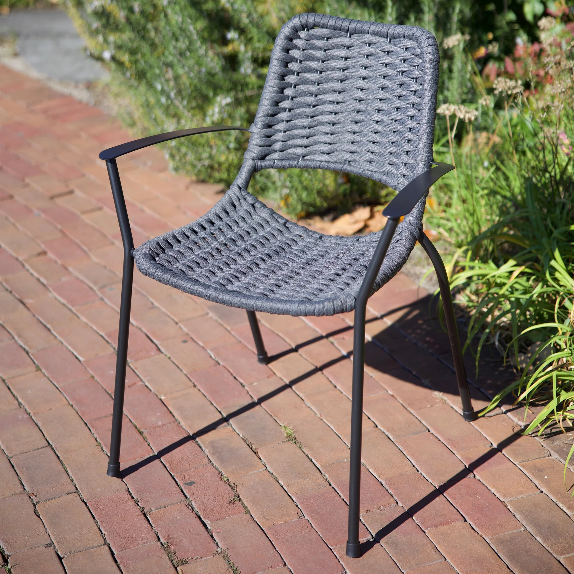 Metro Rope Stackable Arm Chair - Image 2