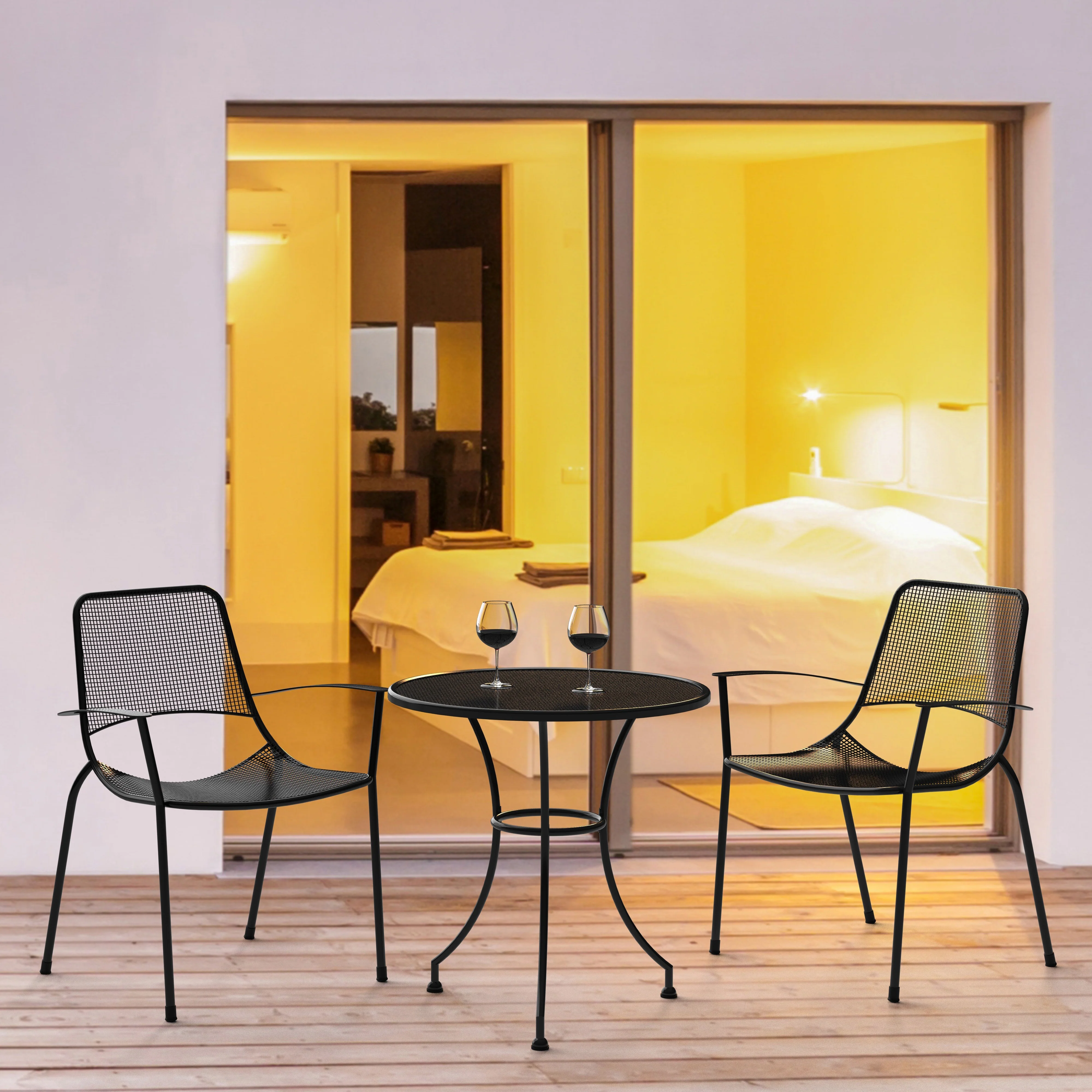 Metro Stacking Arm Chair - Image 3