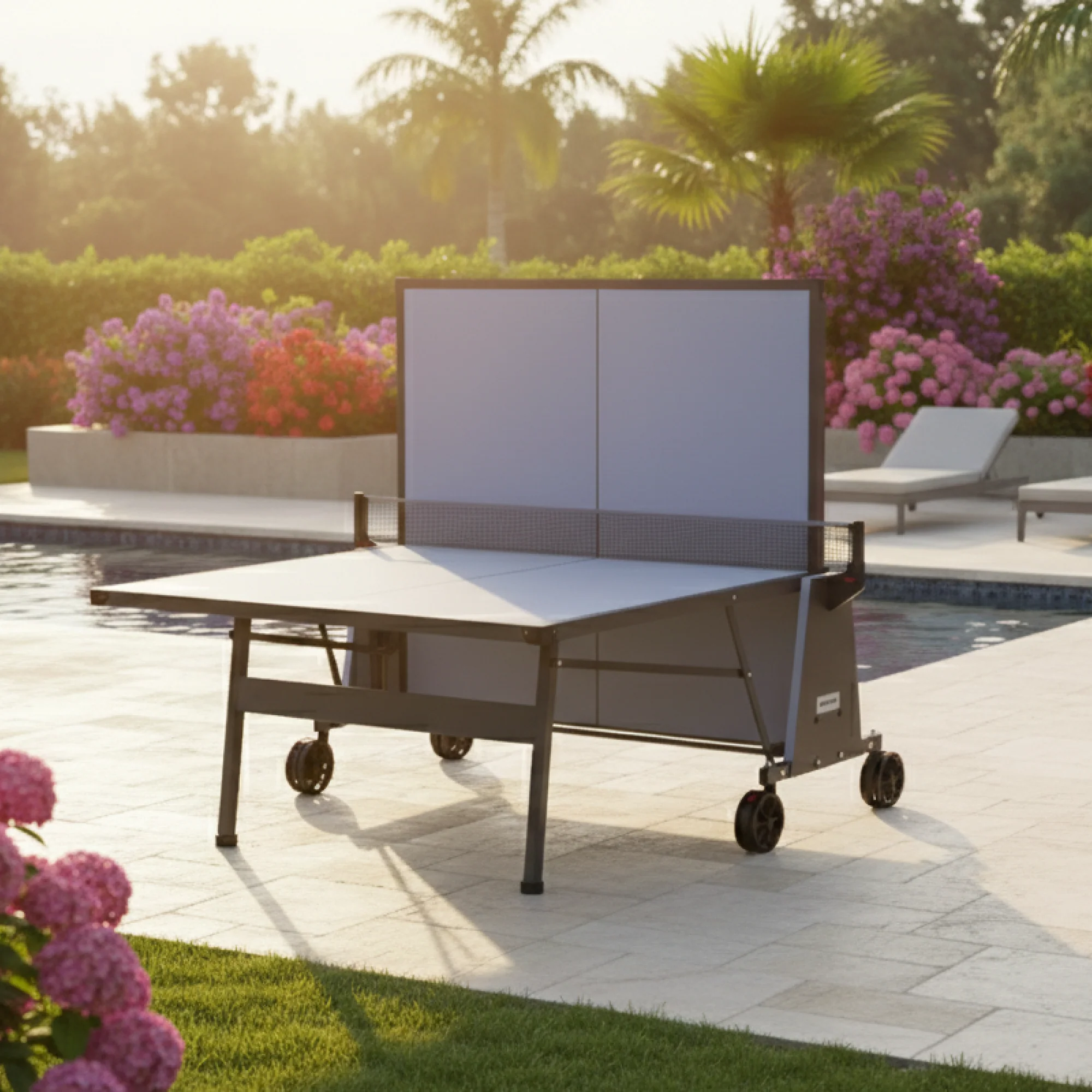 Monaco Outdoor Table Tennis Table 2-Player Bundle - Image 6