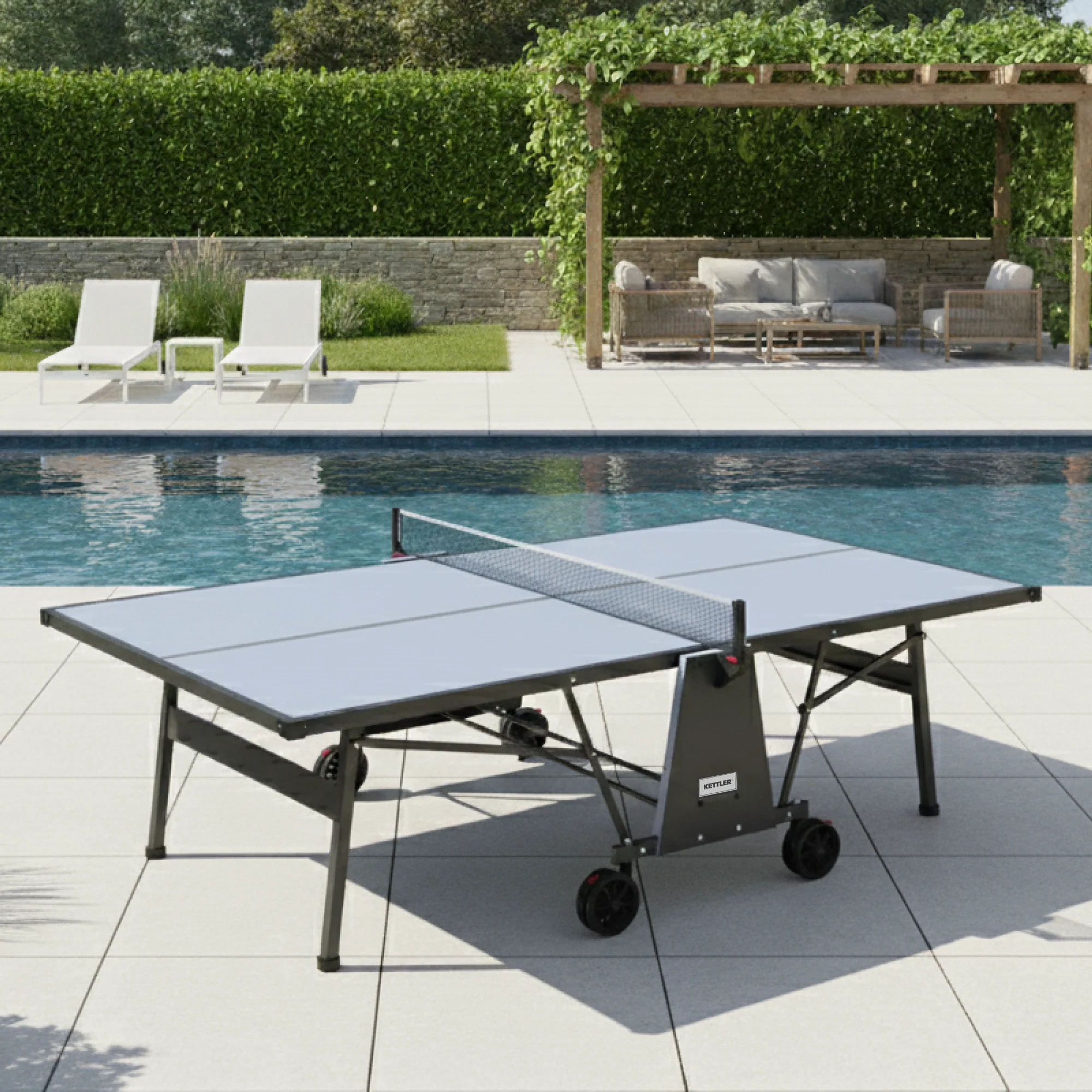 Monaco Outdoor Table Tennis Table 2-Player Bundle - Image 7