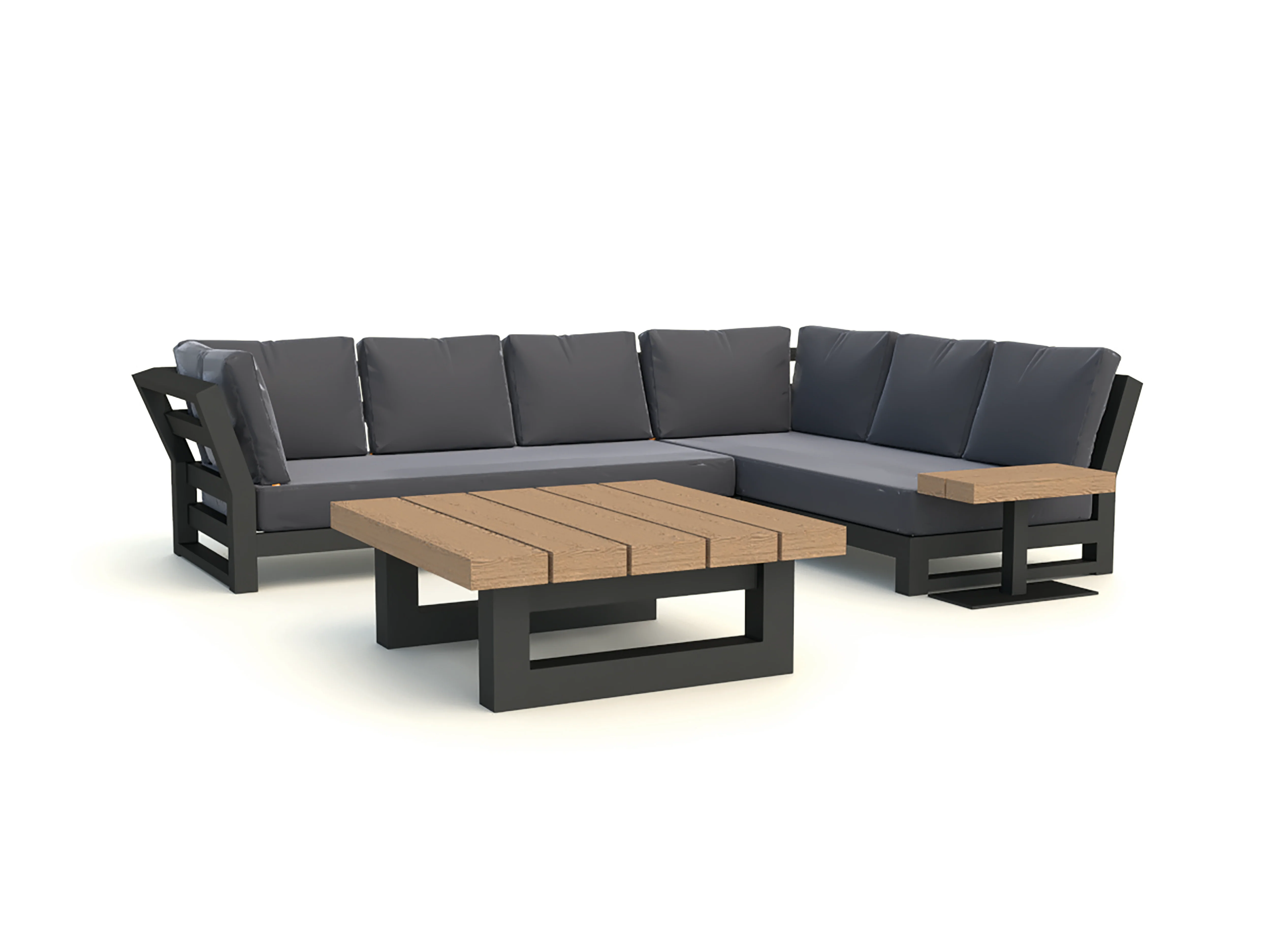 Nevada 55x55x17-inch Teak Coffee Table - Image 8