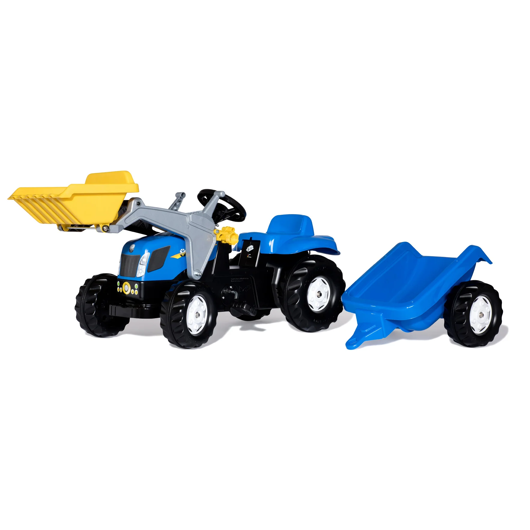 New Holland Front Load Kid Tractor w/Trailer