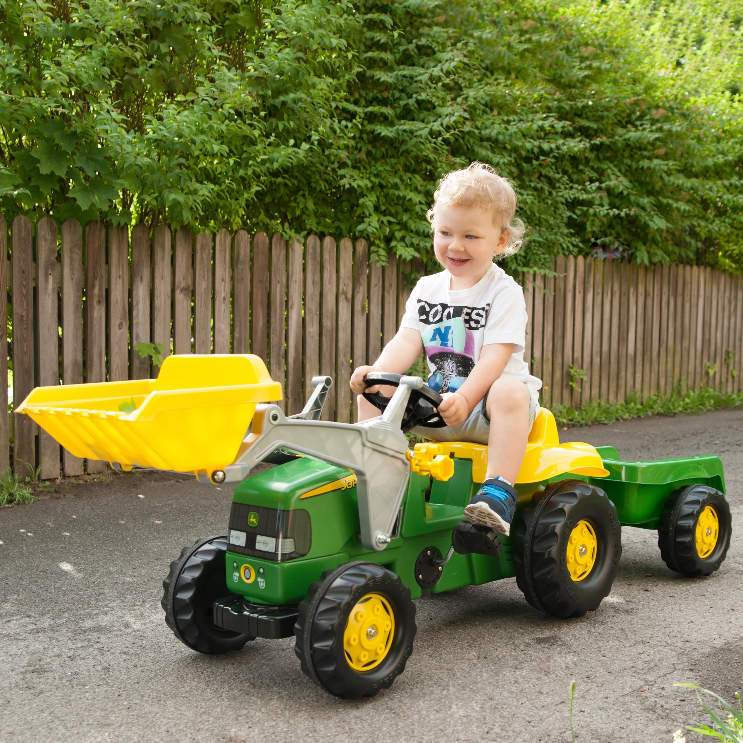 John Deere Pedal Tractor With Loader - Image 3