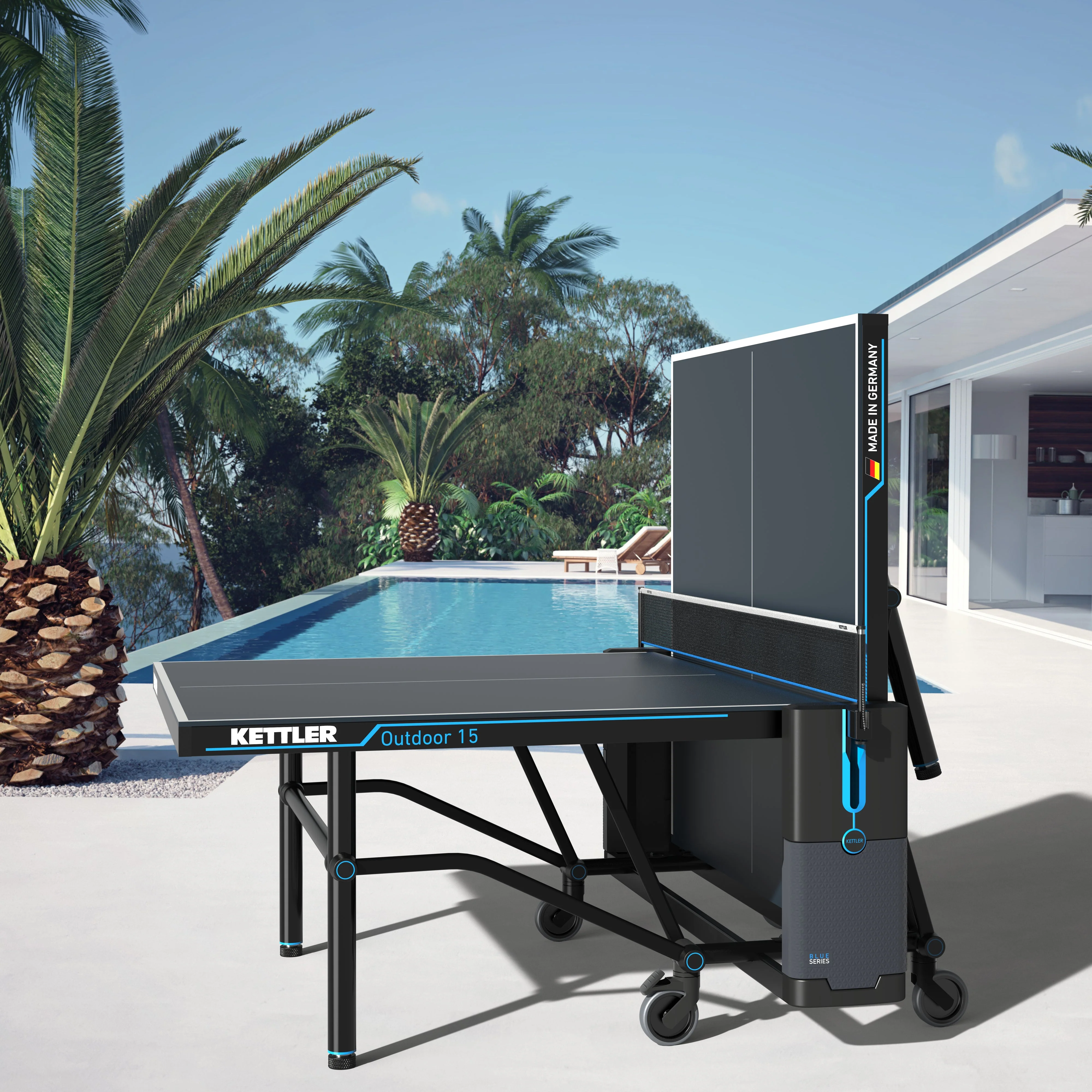 Outdoor 15 Table Tennis Table 4-Player Bundle - Image 4