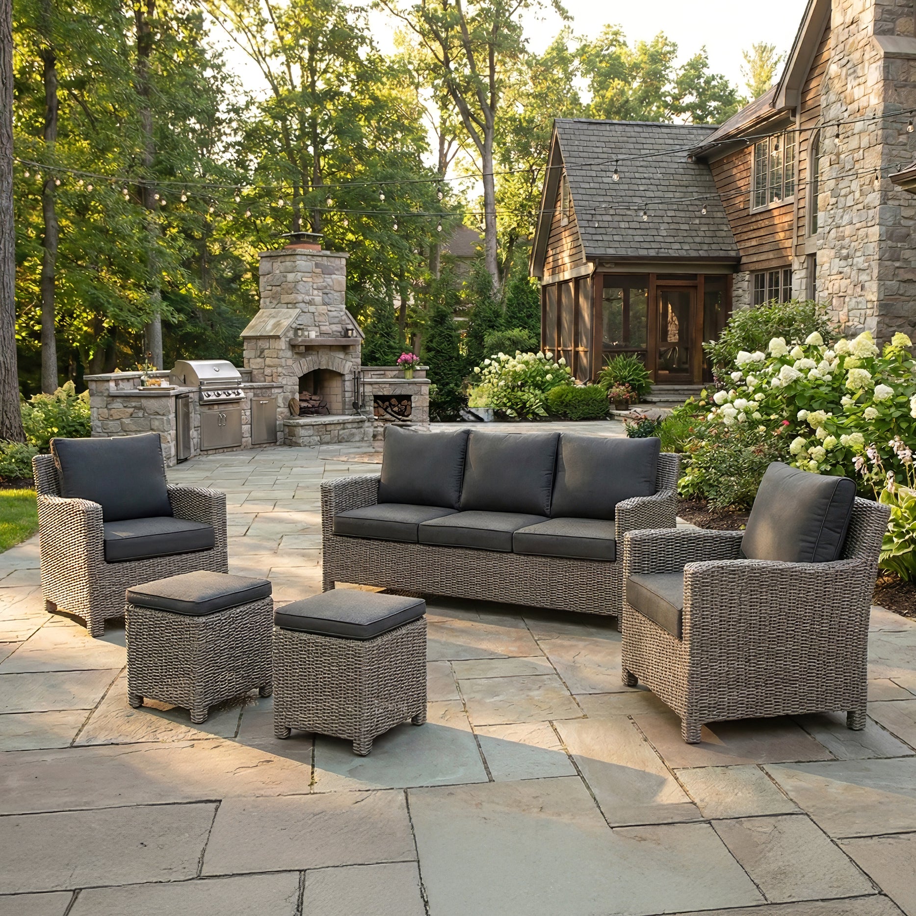 Palma Wicker Rattan Sofa - Image 3