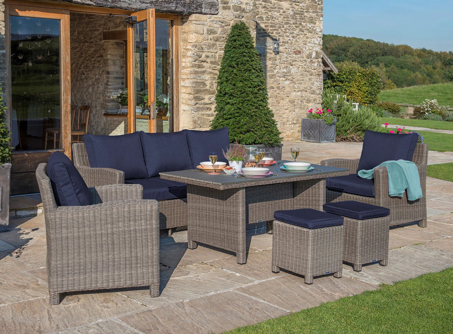 Palma Wicker Rattan Stool - Image 6