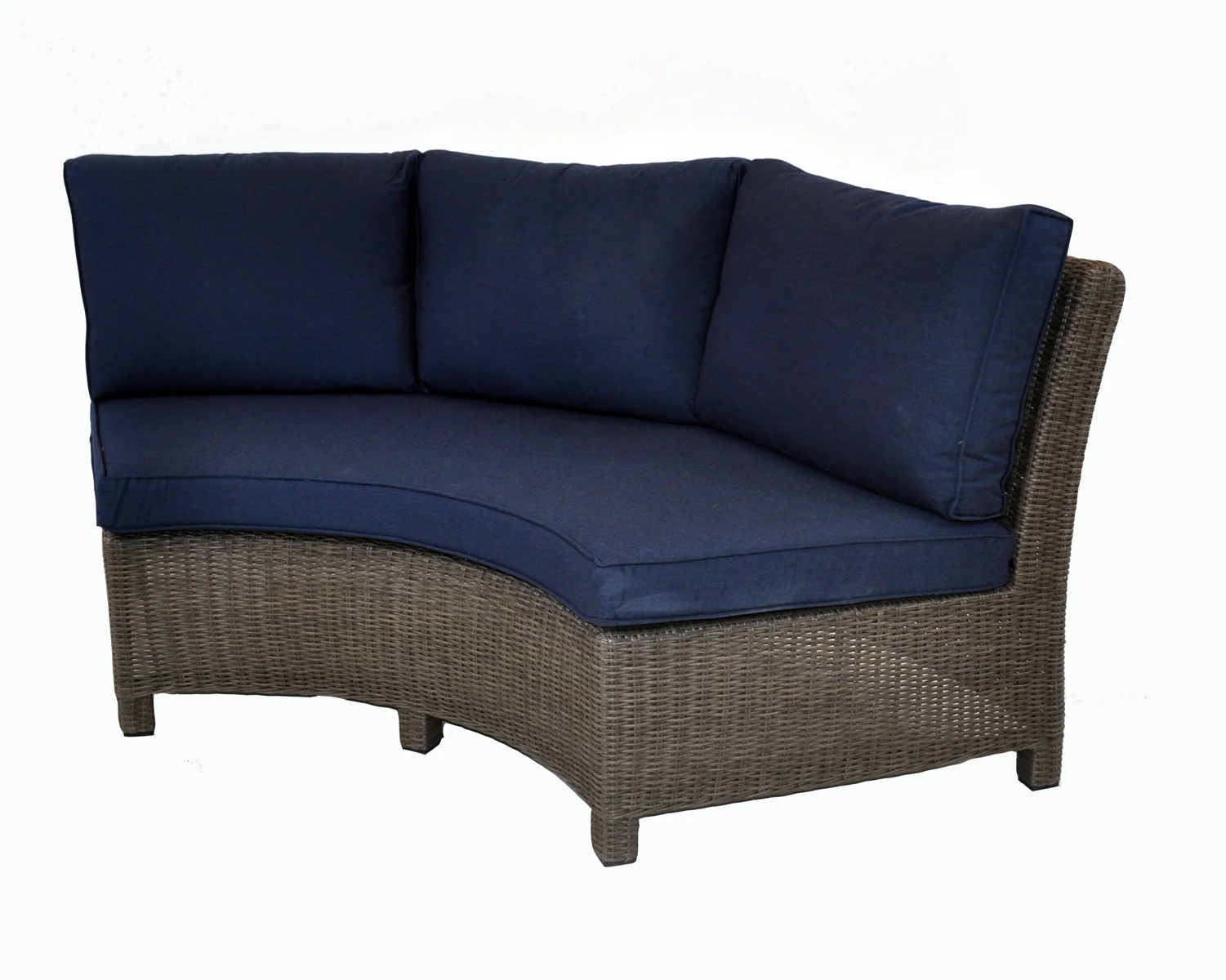 Palma Wicker Round Lounge Set - 5-Piece - Image 4