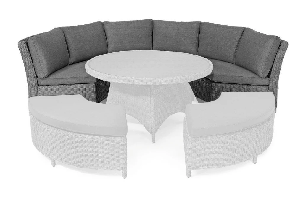 Palma Wicker Curved Sofa - Image 6