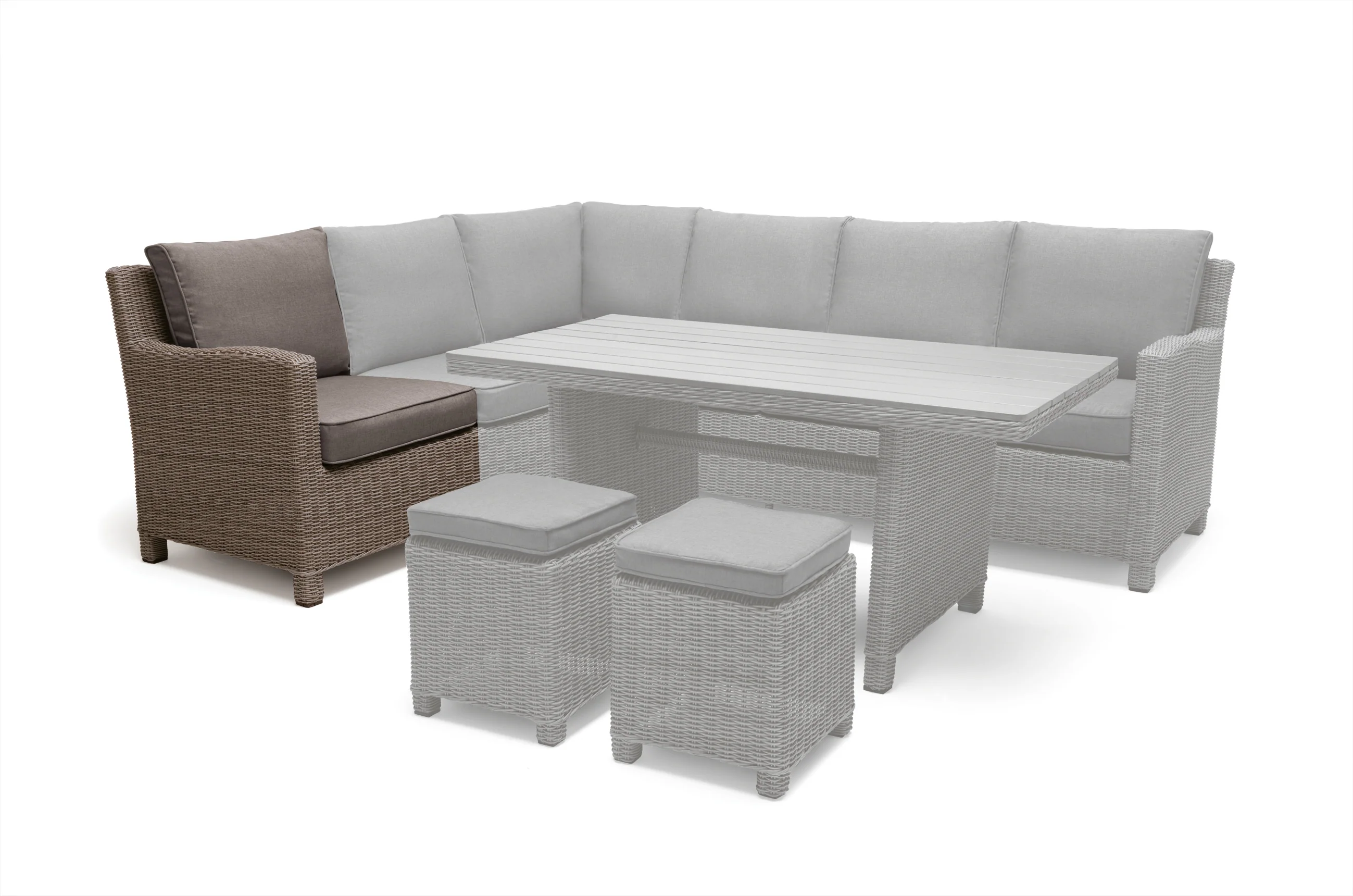 Palma Modular Wicker Left Arm Chair - Image 6