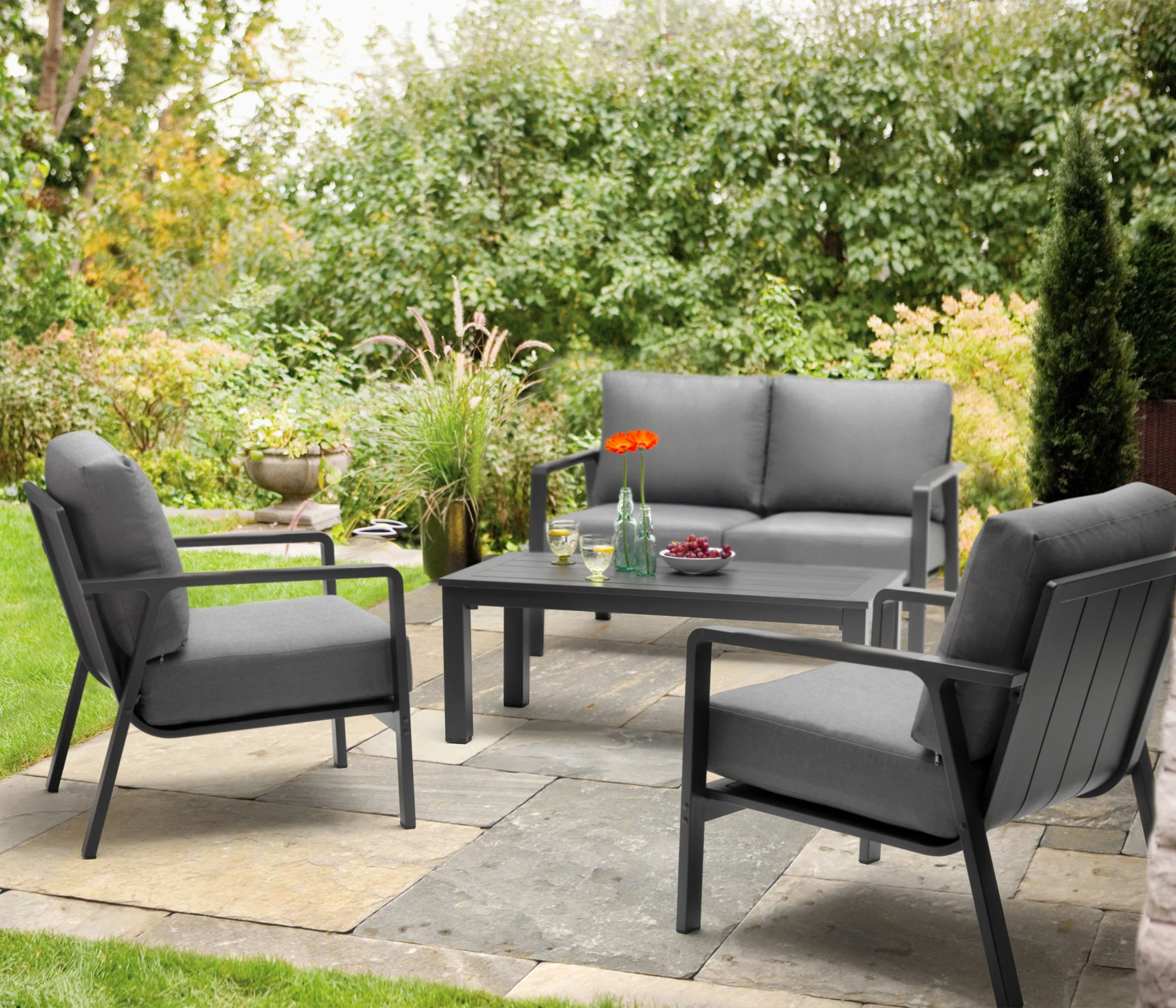 Paros Aluminum Lounge Set - Image 6