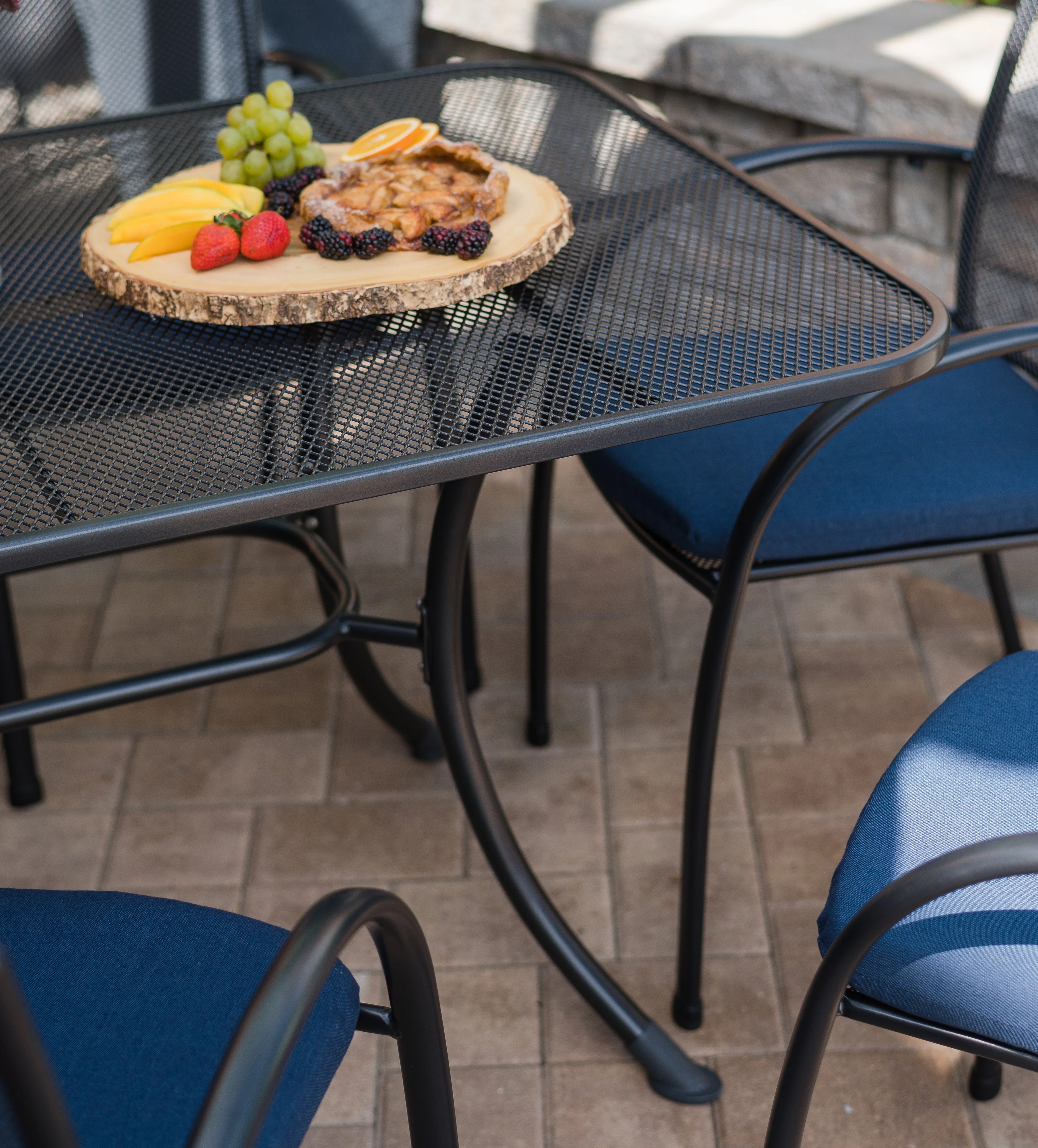Pilano 7-Piece Wrought Iron Dining Set - Image 2