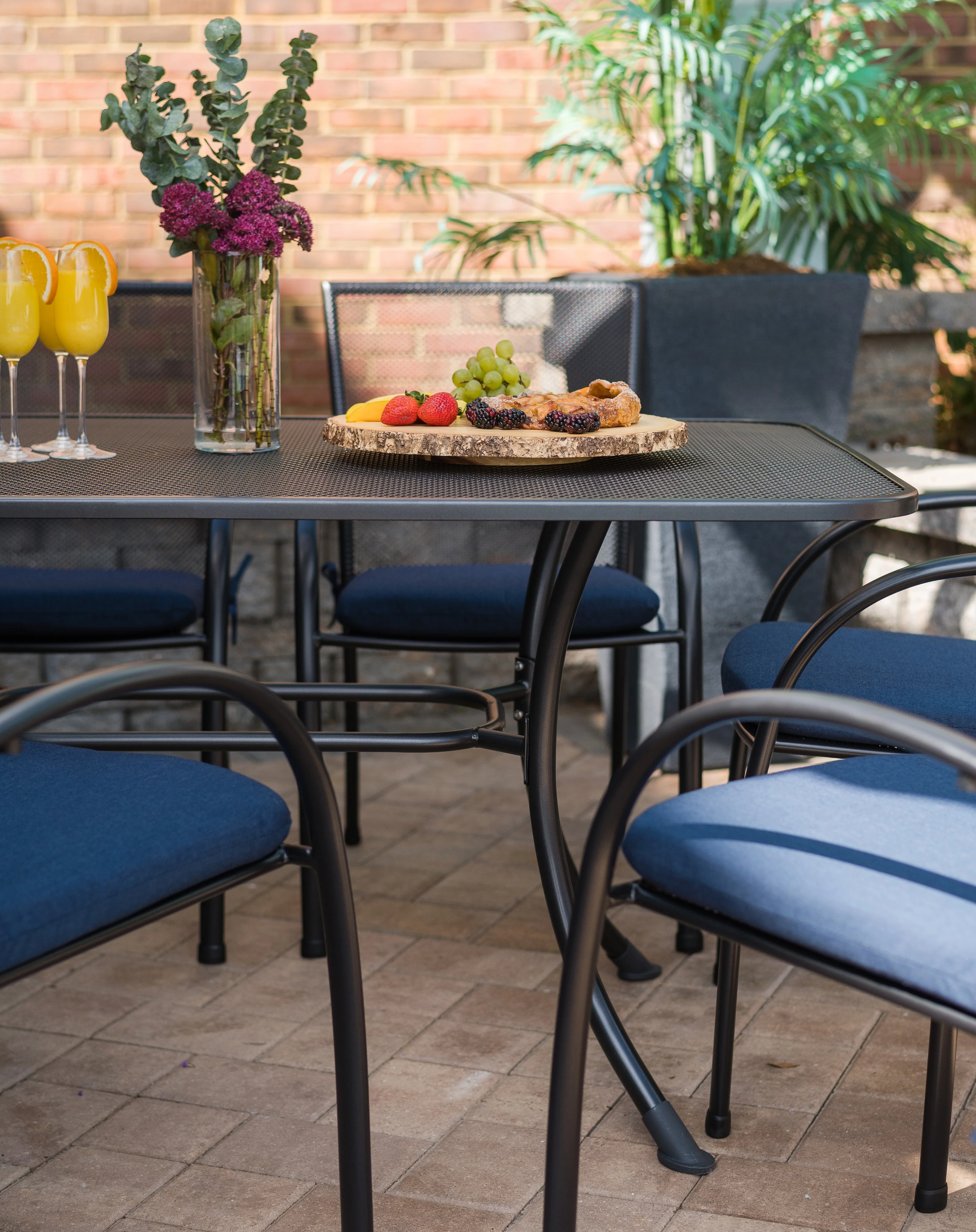 Pilano 7-Piece Wrought Iron Dining Set - Image 3
