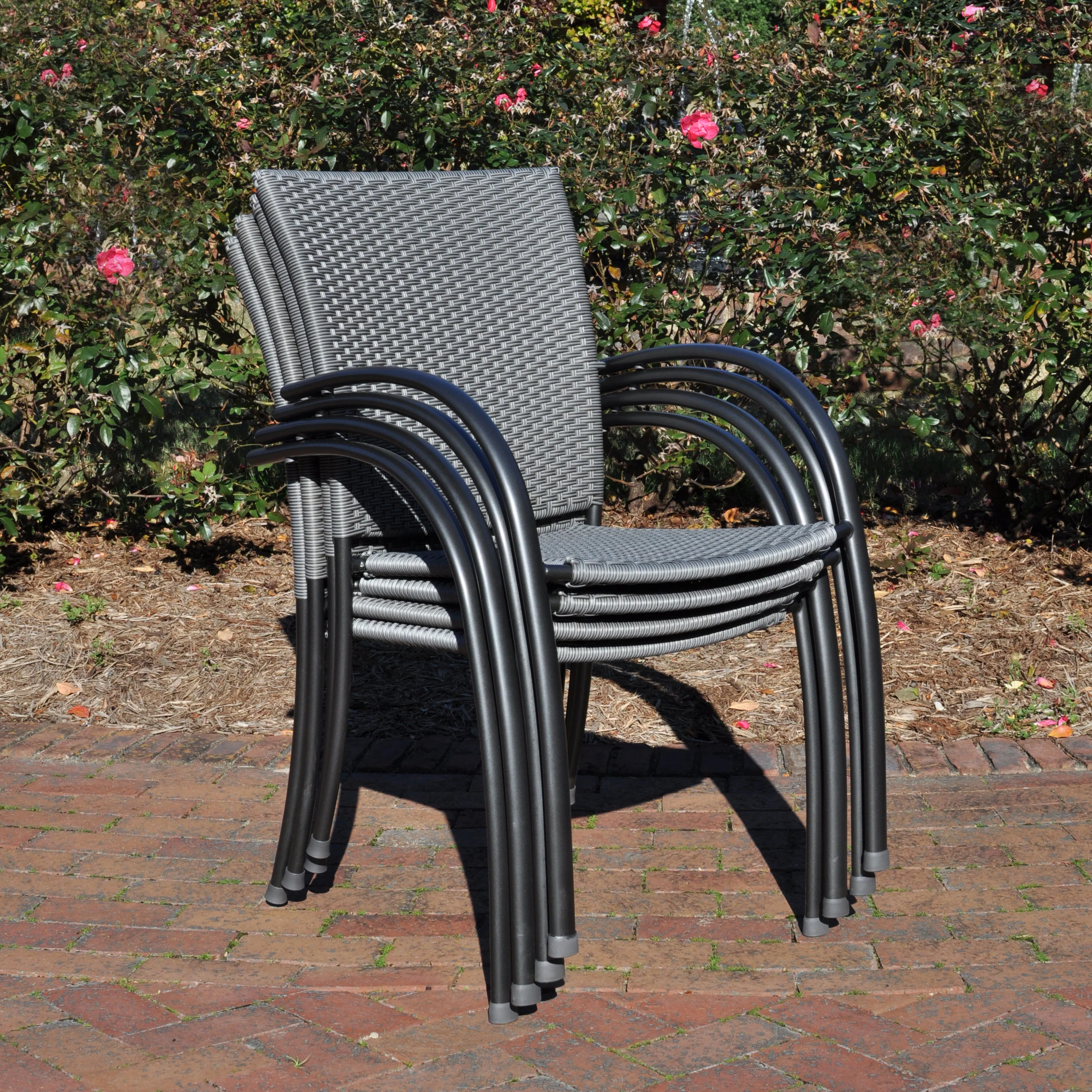 Pilano Woven Stackable Arm Chair - Image 4