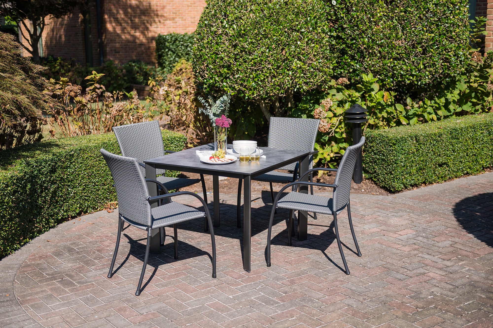 Pilano Woven Stackable Arm Chair - Image 6