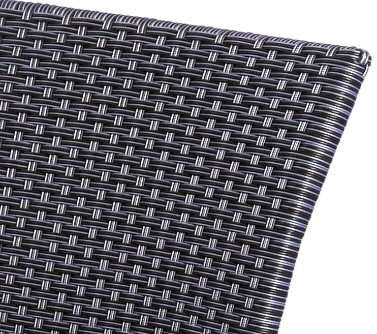 Pilano Woven Stackable Arm Chairs, Silver/Grey Weave - Set Of 6 - Image 9