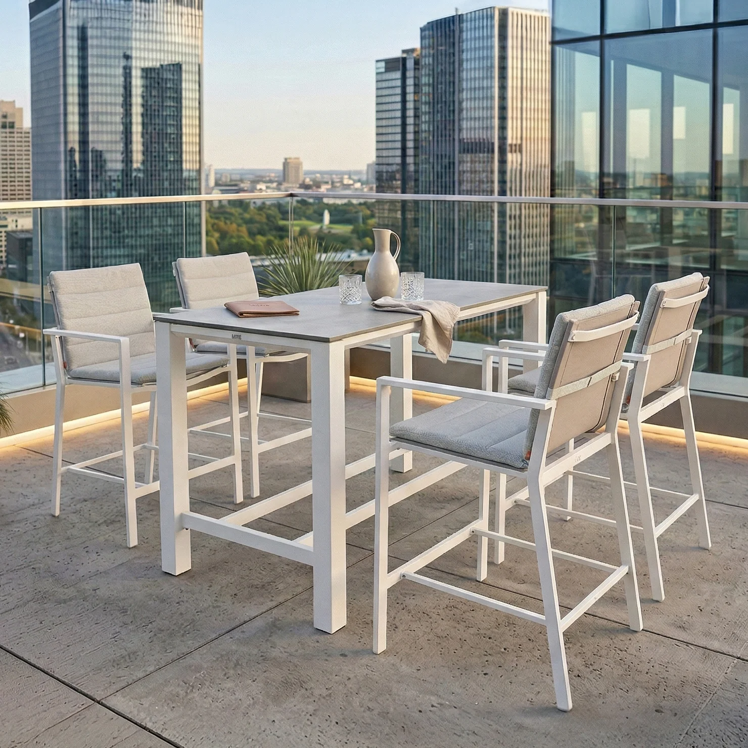 Primavera 5-Piece Bar Set - White - Image 2